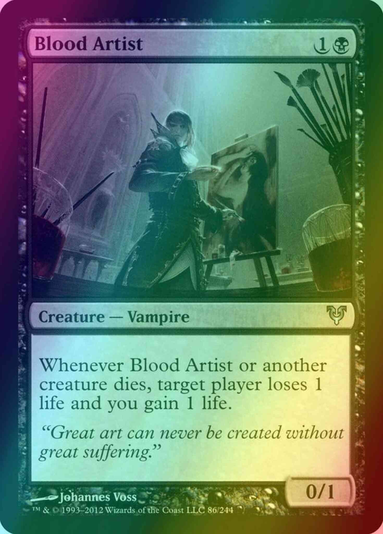 Blood artist 86 – Magic Blood Artist [86] [Avacyn Restored] [Foil]