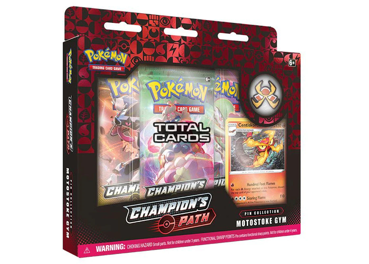 Pokémon 2020 Pokemon Sword and Shield Champion's Path Pin Collection Motostoke Gym