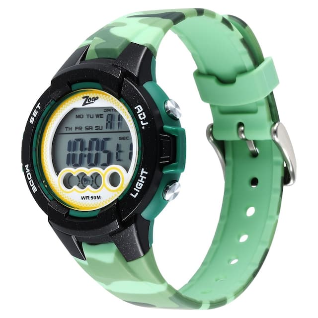 Zoop Camo NA Dial Plastic Strap – Grey