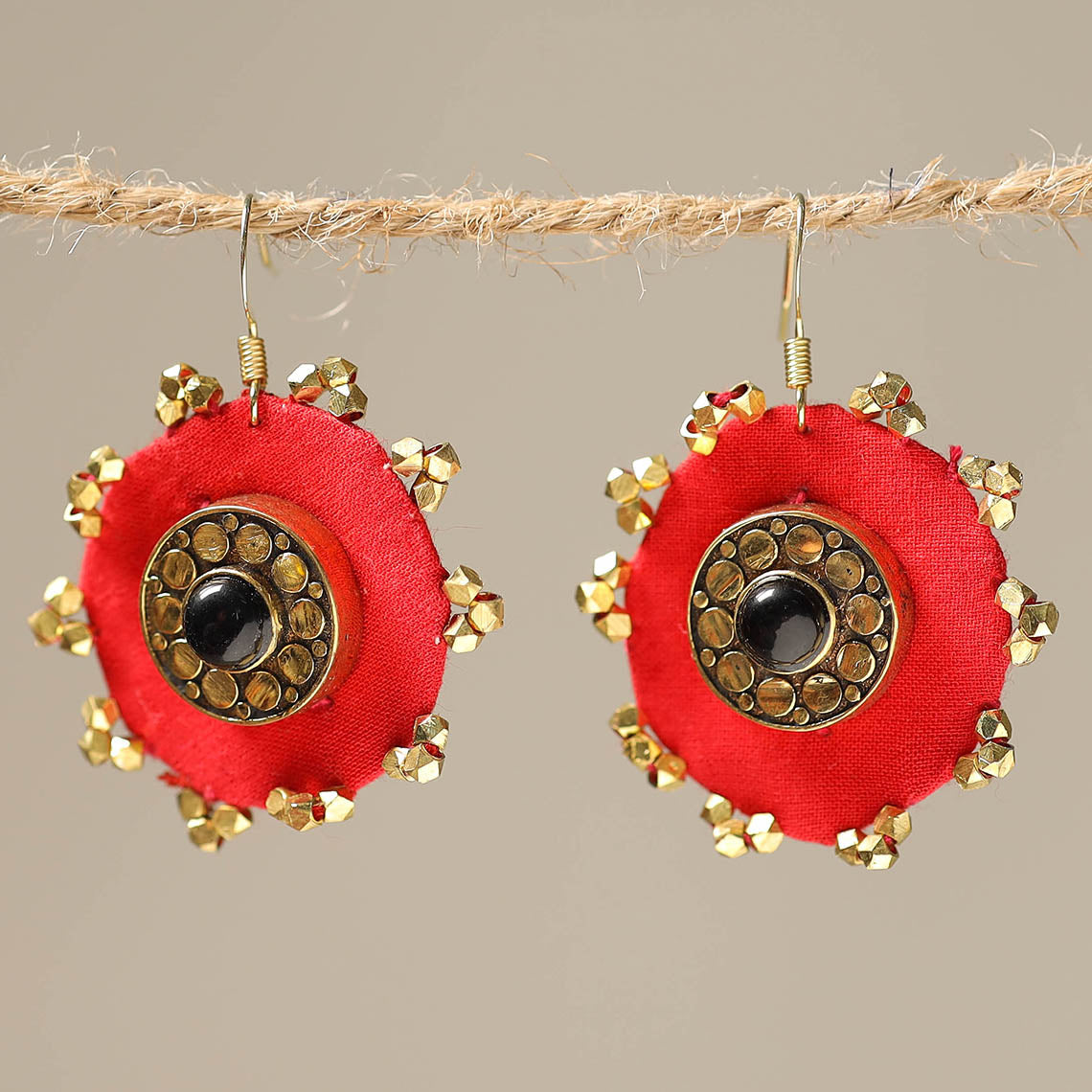 JALPARI Akriti Handcrafted Fabart Earrings 39 - view 2