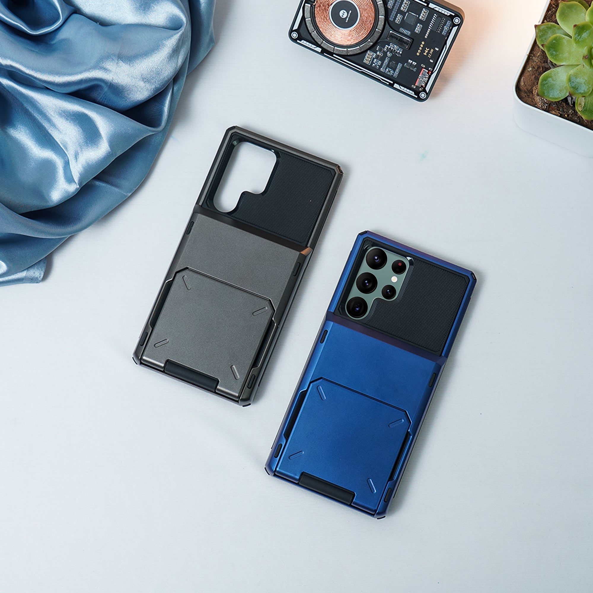 Million Cases Galaxy S22 Hidden Card Holder Hybrid Case