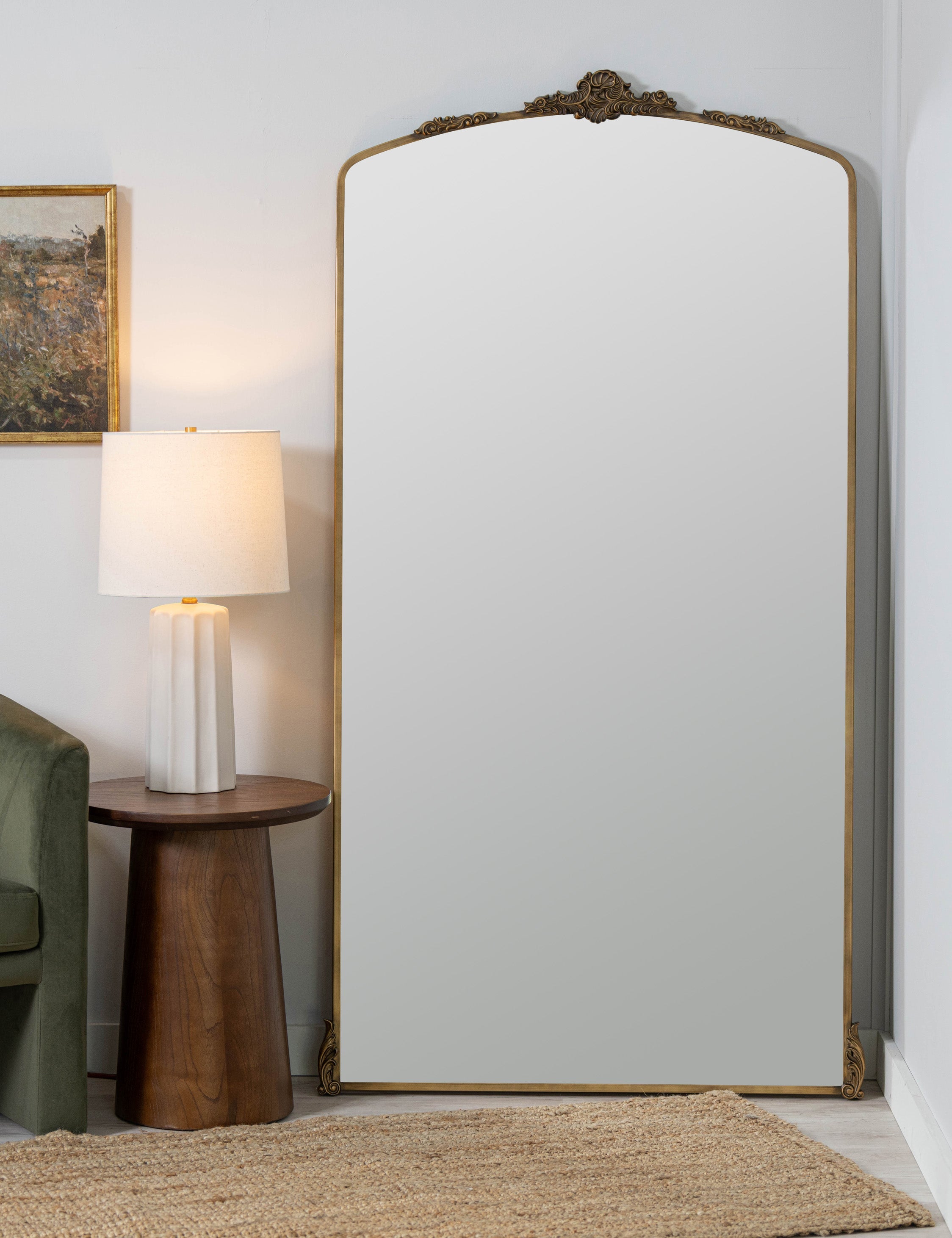 Lulu and Georgia Open Box: Casserly Full Length Mirror, Gold