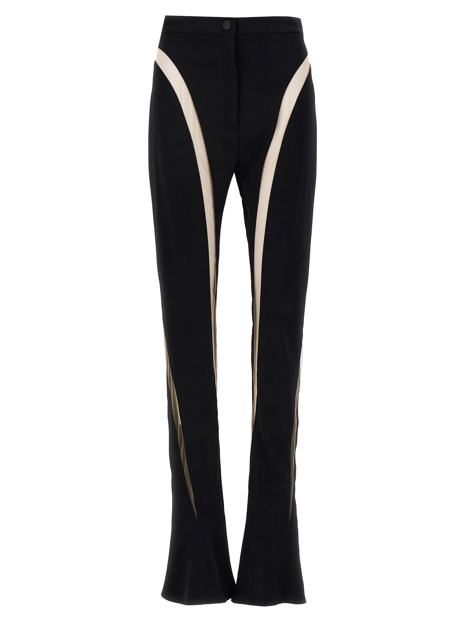 Mugler Mesh Insert Leggings – 96% viscose, 4% elastane