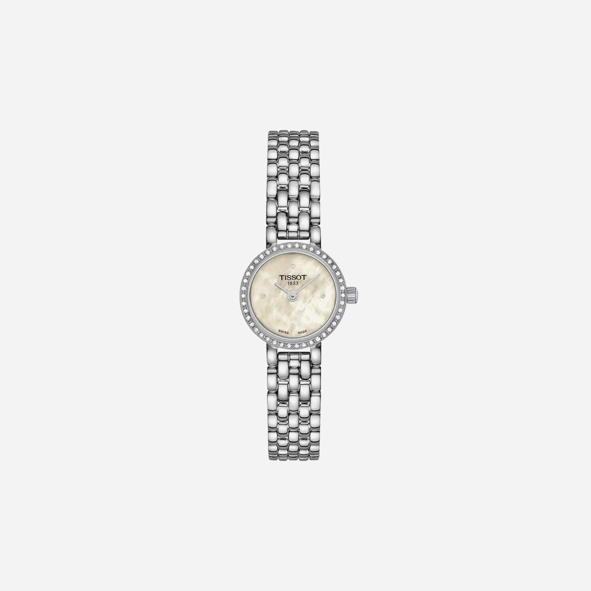 Tissot Lovely Round Mother-of-Pearl Dial With Diamonds 19.5mm Quartz Watch