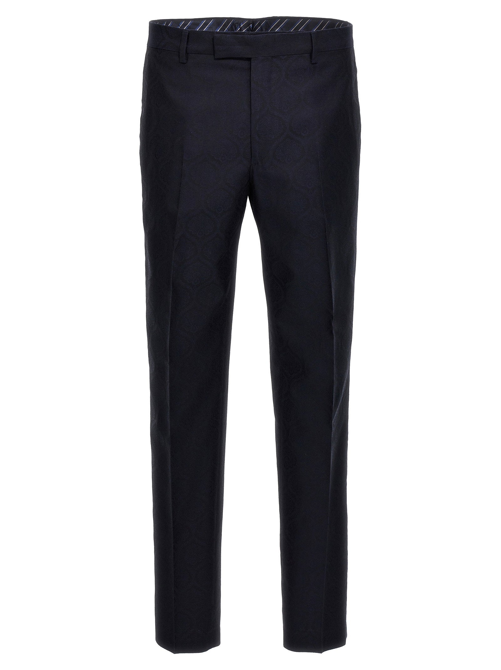 Etro Jacquard Pants – 53% cotton, 47% wool