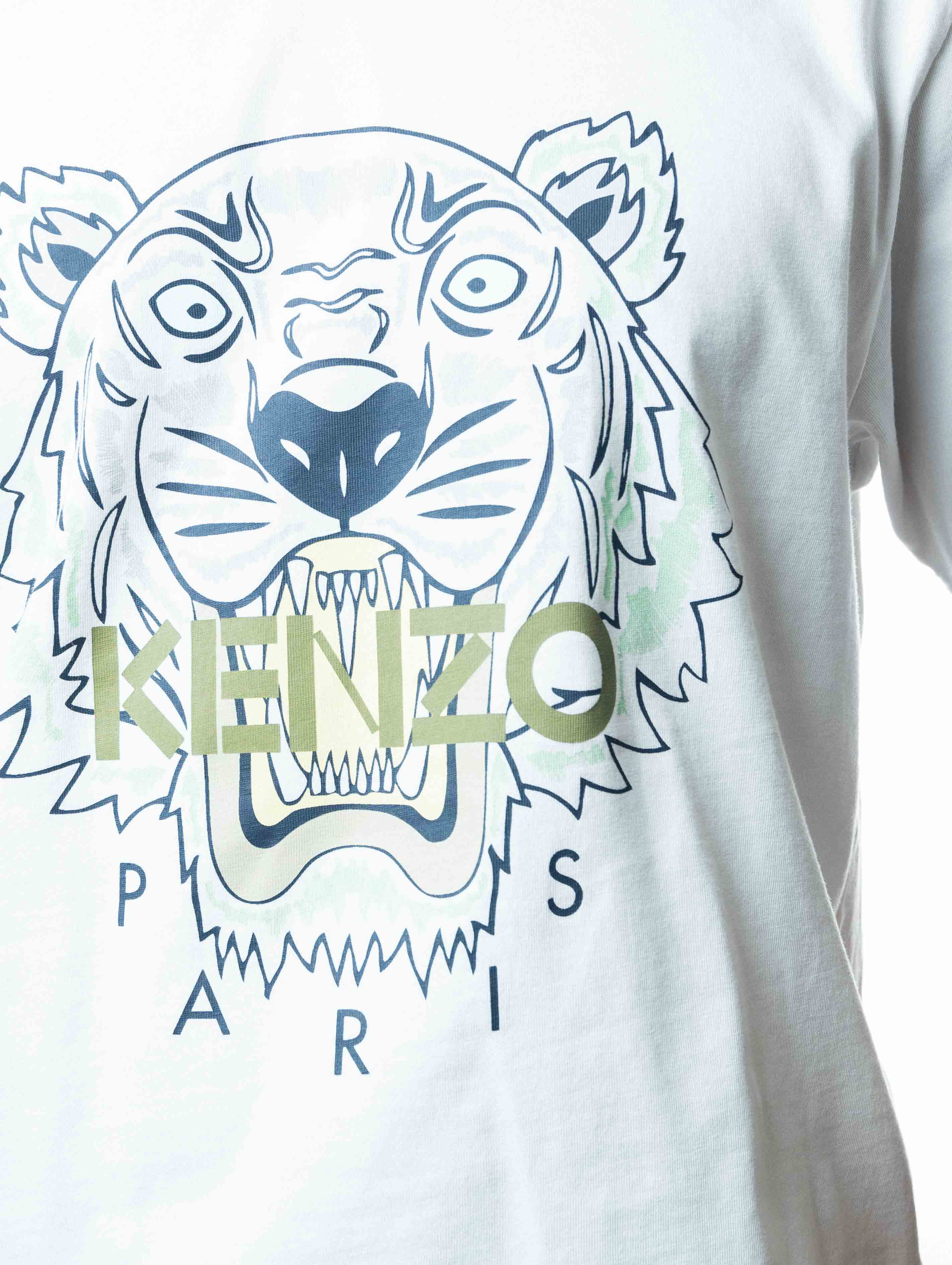Kenzo Men's Green Black Tiger T-Shirt - view 2