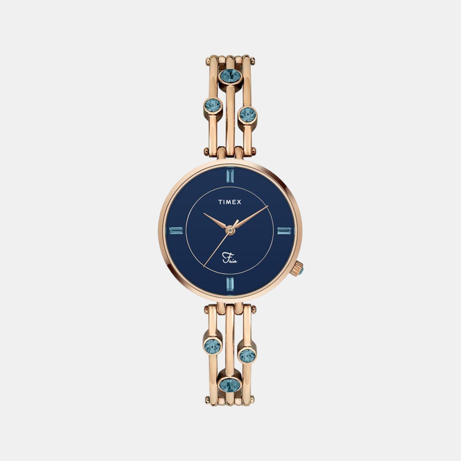 Timex Fria Women Quartz Blue Dial Analog Stainless Steel Watch TWEL16002