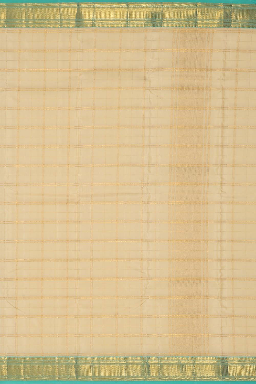 Kalanjali Kanchi Silk Cream Traditional Dhoti With Kanduva (8 X 4) - view 2