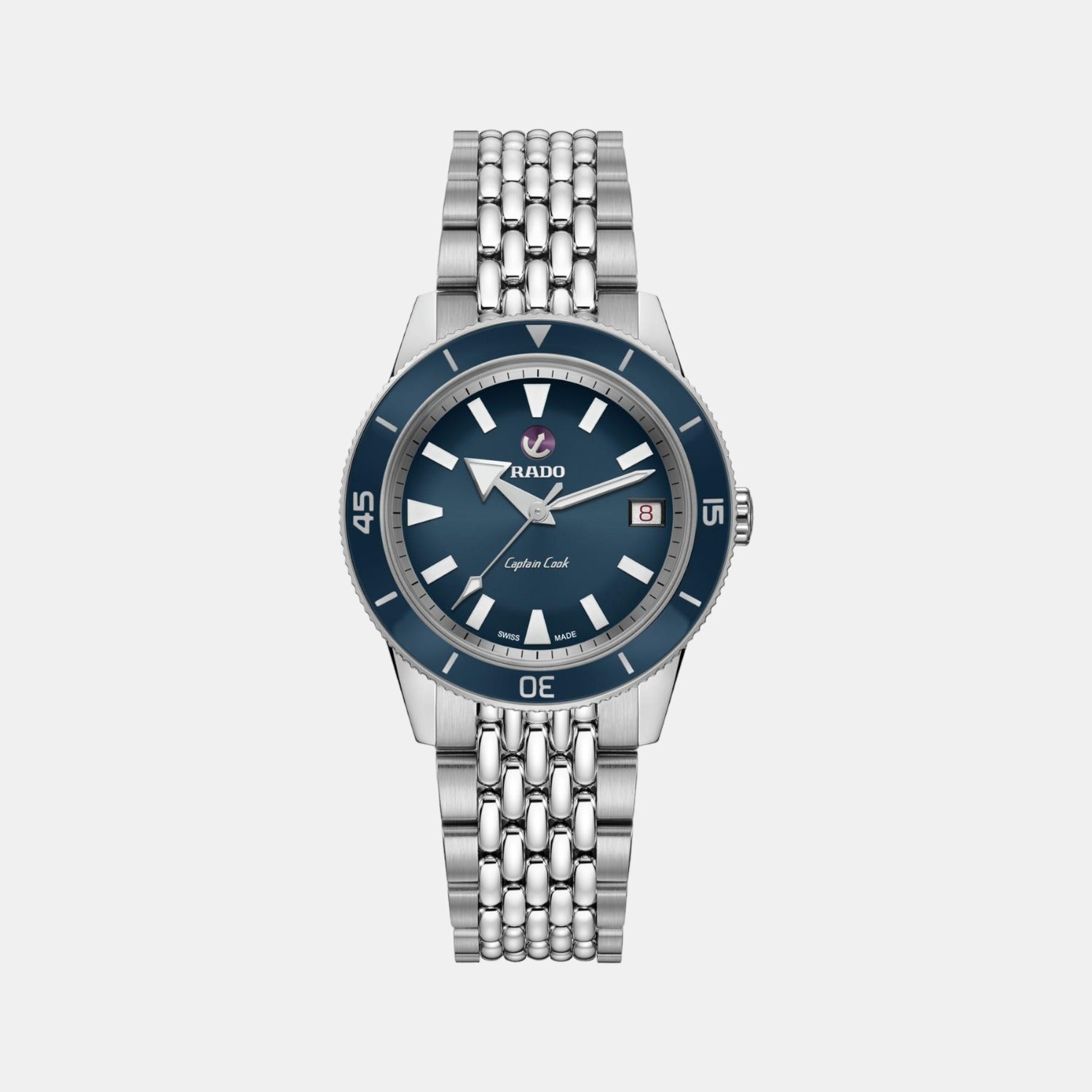 Rado Captain Cook Unisex Automatic Blue Dial Analog Stainless Steel Watch R32500203