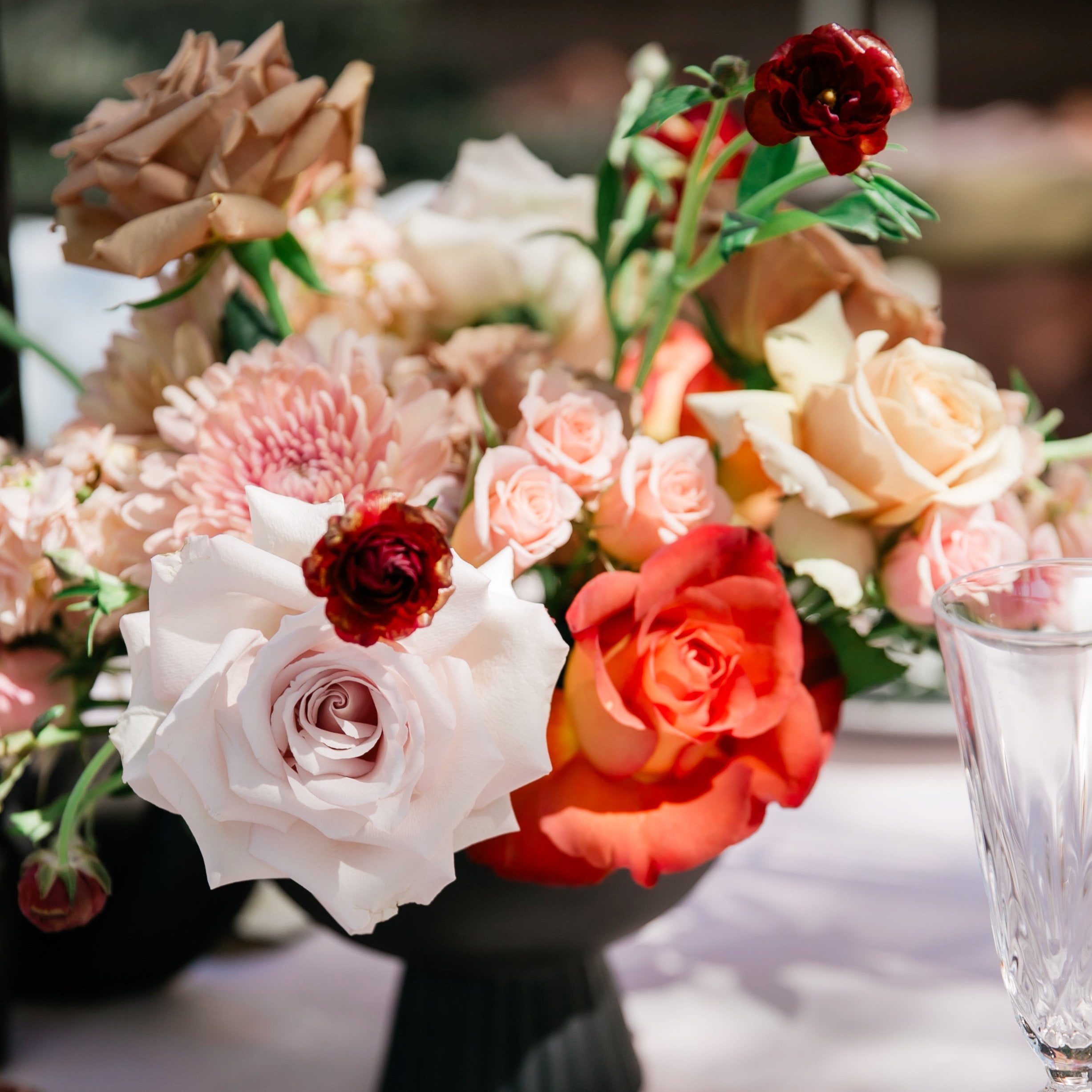 fiftyflowers.com Chic Peach and Toffee Sedona Styled Wedding - view 3