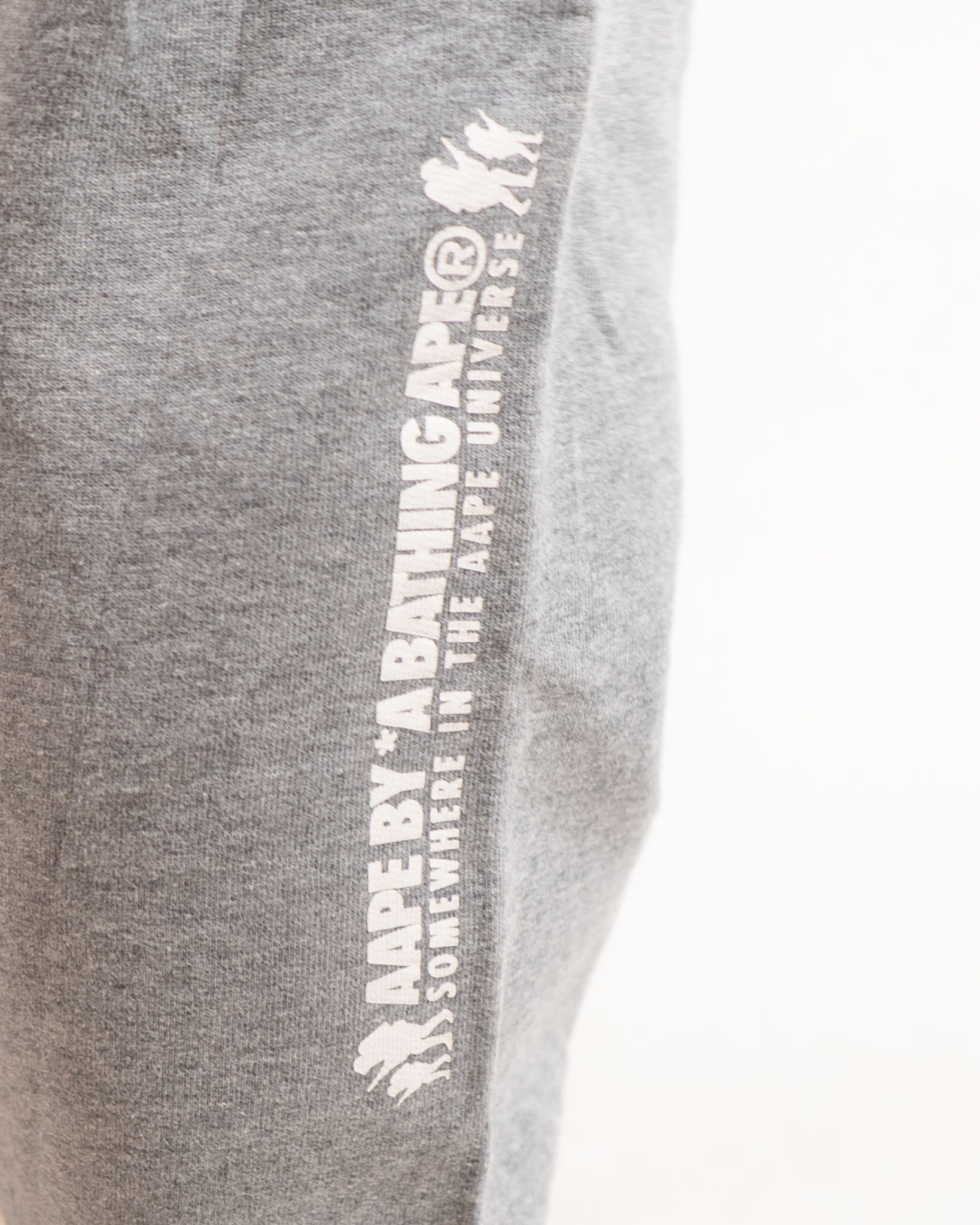 AAPE BY BAPE Bape Grey Logo Sweatpants - view 6