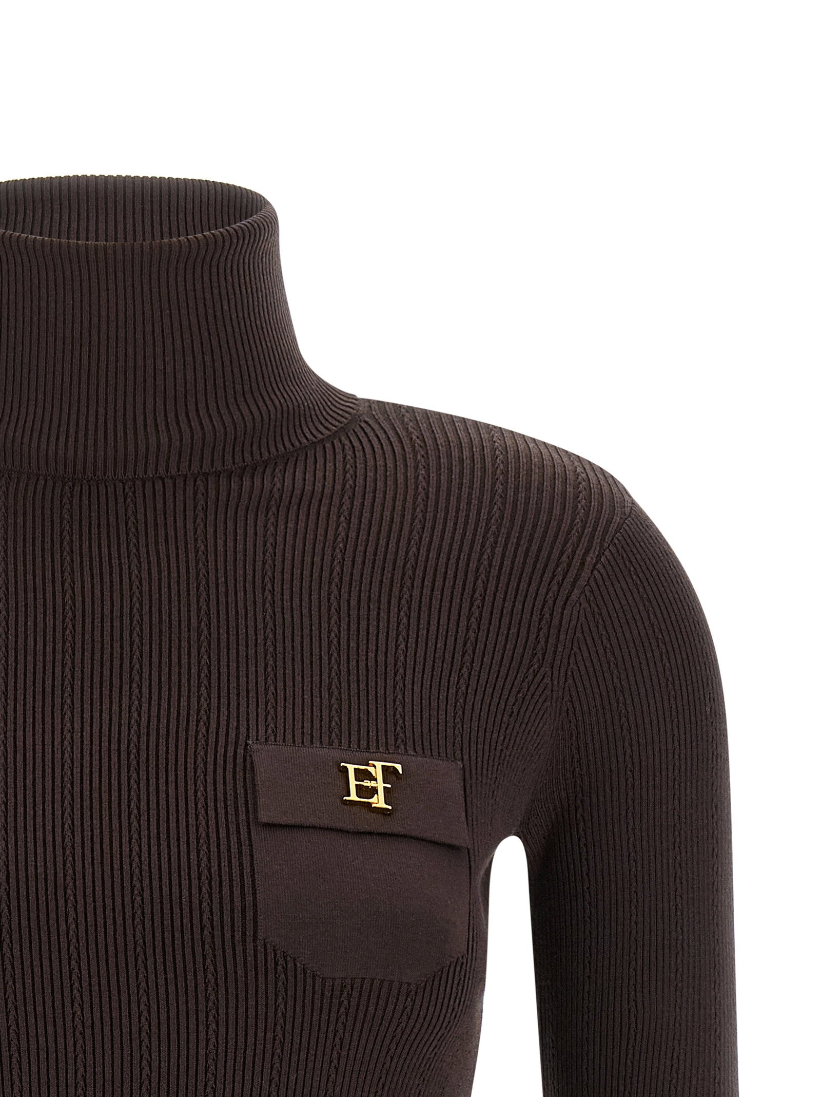 Elisabetta Franchi Tricot Turtleneck – 64% ly, 20% pa, 16% se - view 3