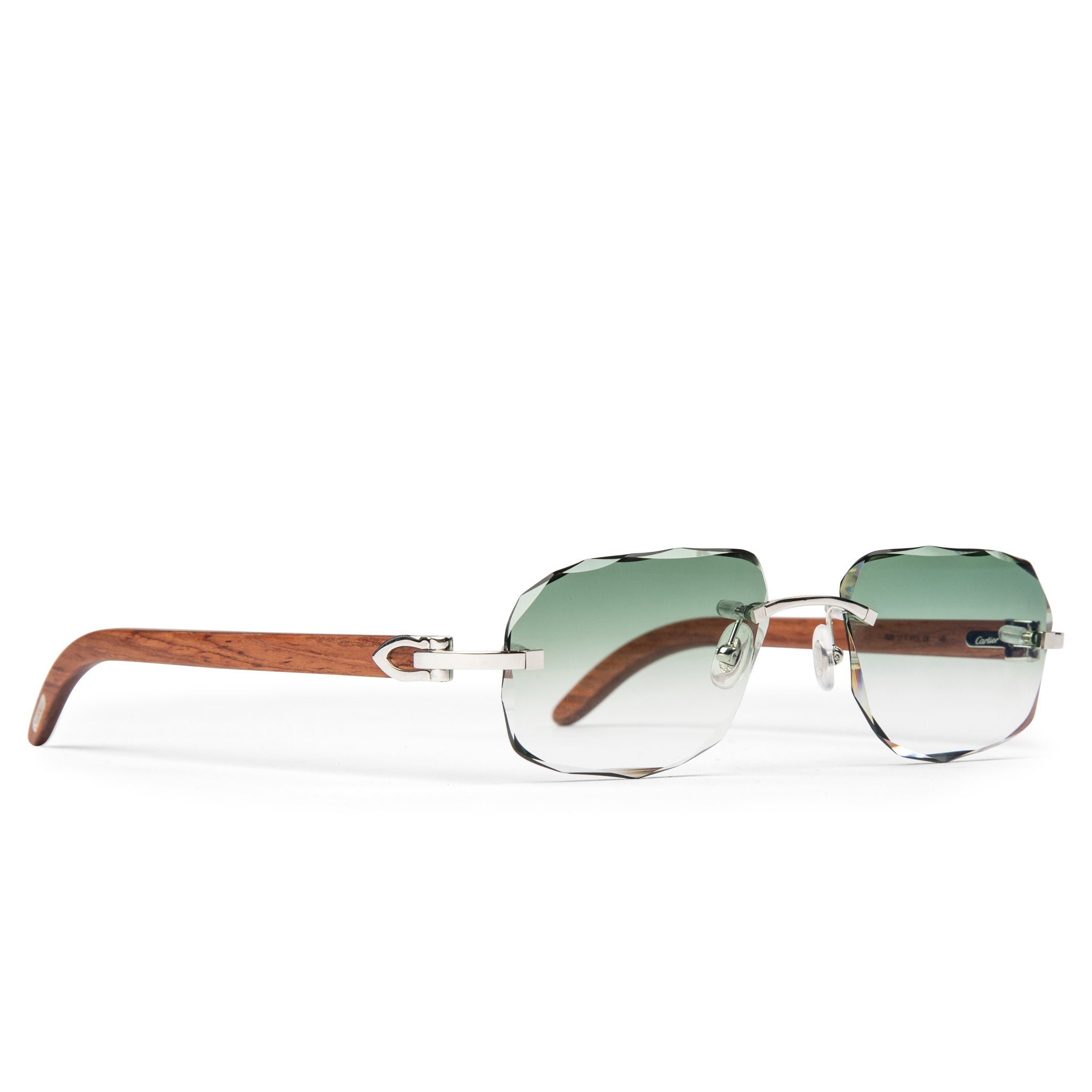 Cartier Eyewear Custom CT0052O-009 C Decor Rimless Sunglasses - view 2