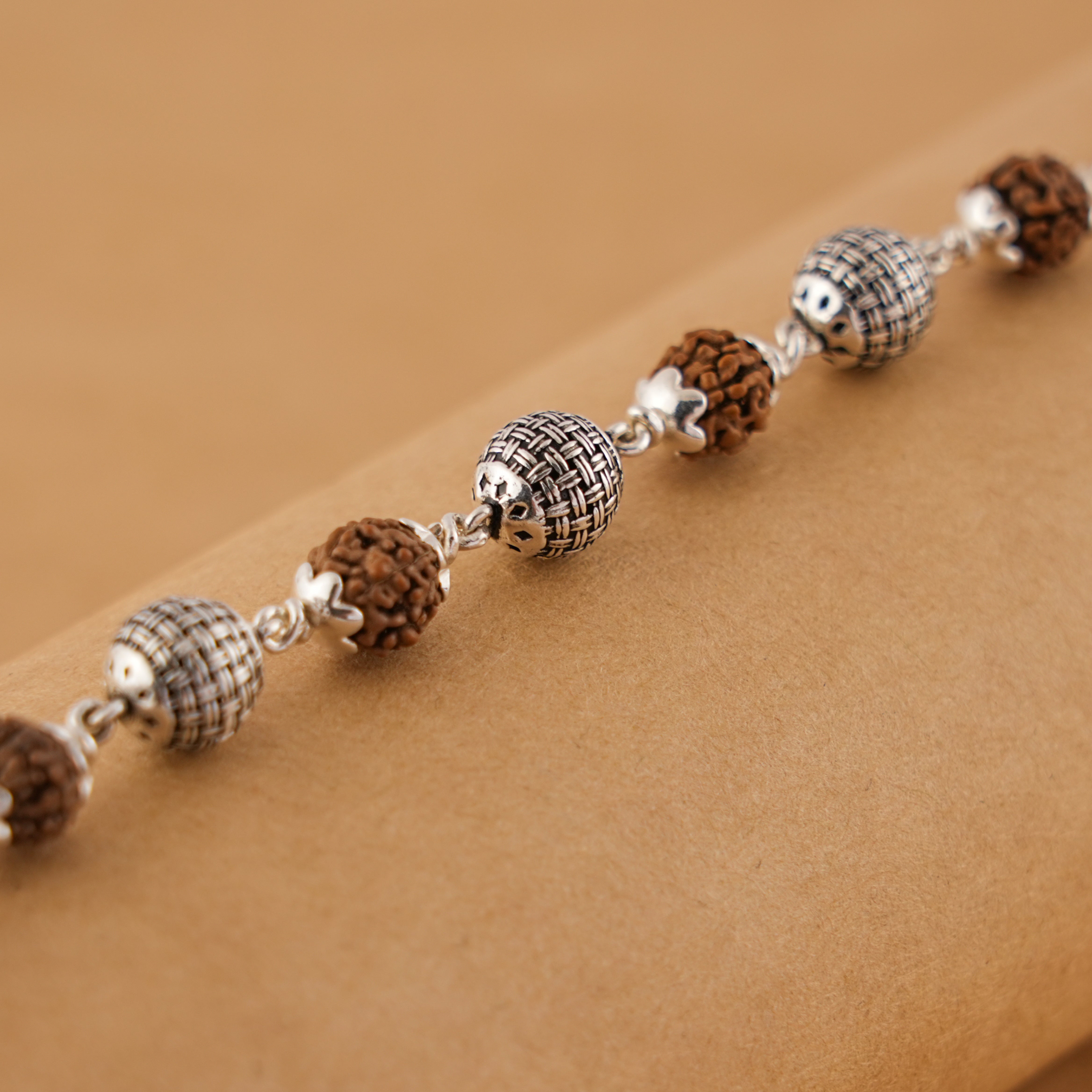 Prinjal Jewellers Pure Rudraksha Bracelet