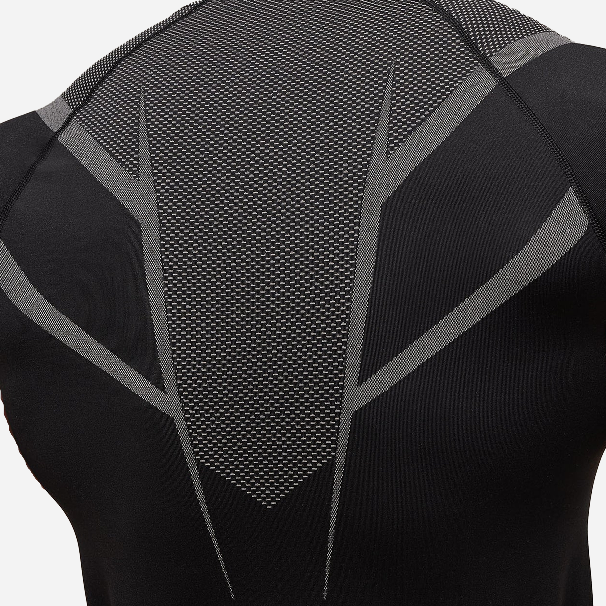 GYMSHARK Onyx 5.0 Seamless T-shirt Black/Light Grey - view 2