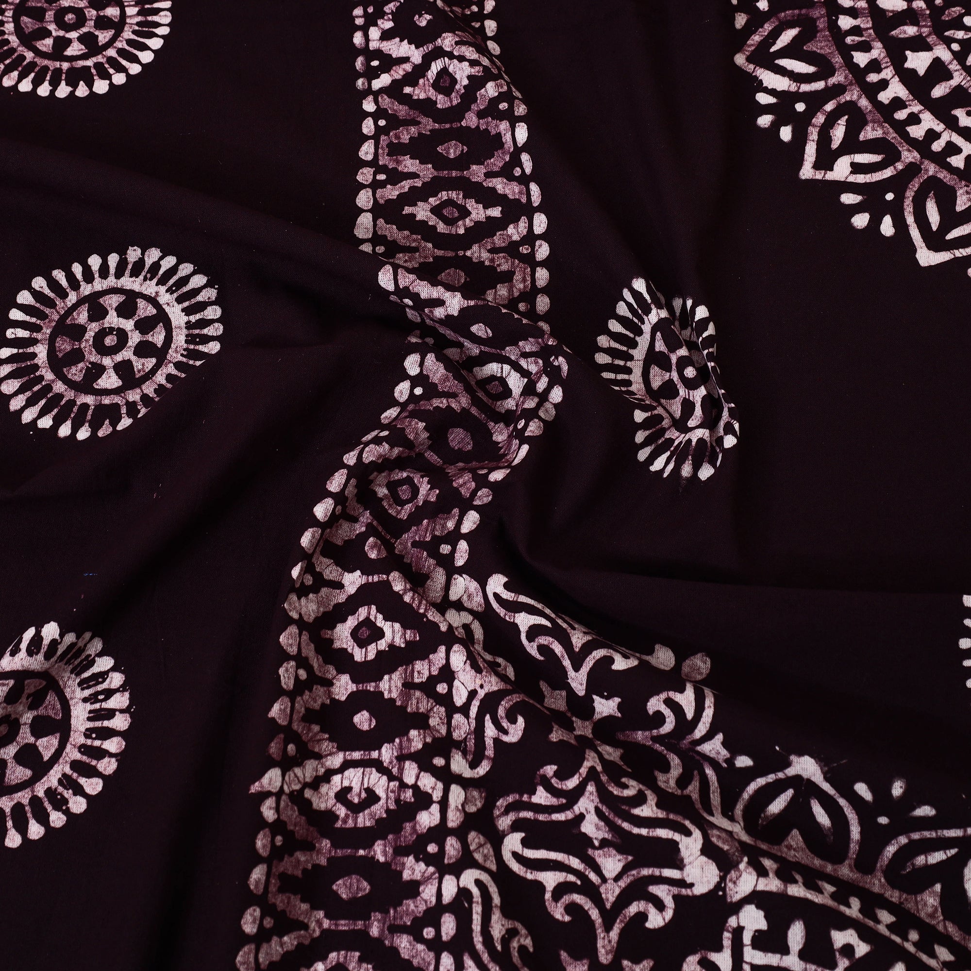 BATIK BY MD. SHARIFF Brown - Cotton Double Hand Batik Print Bed Sheet Set 47 - view 6