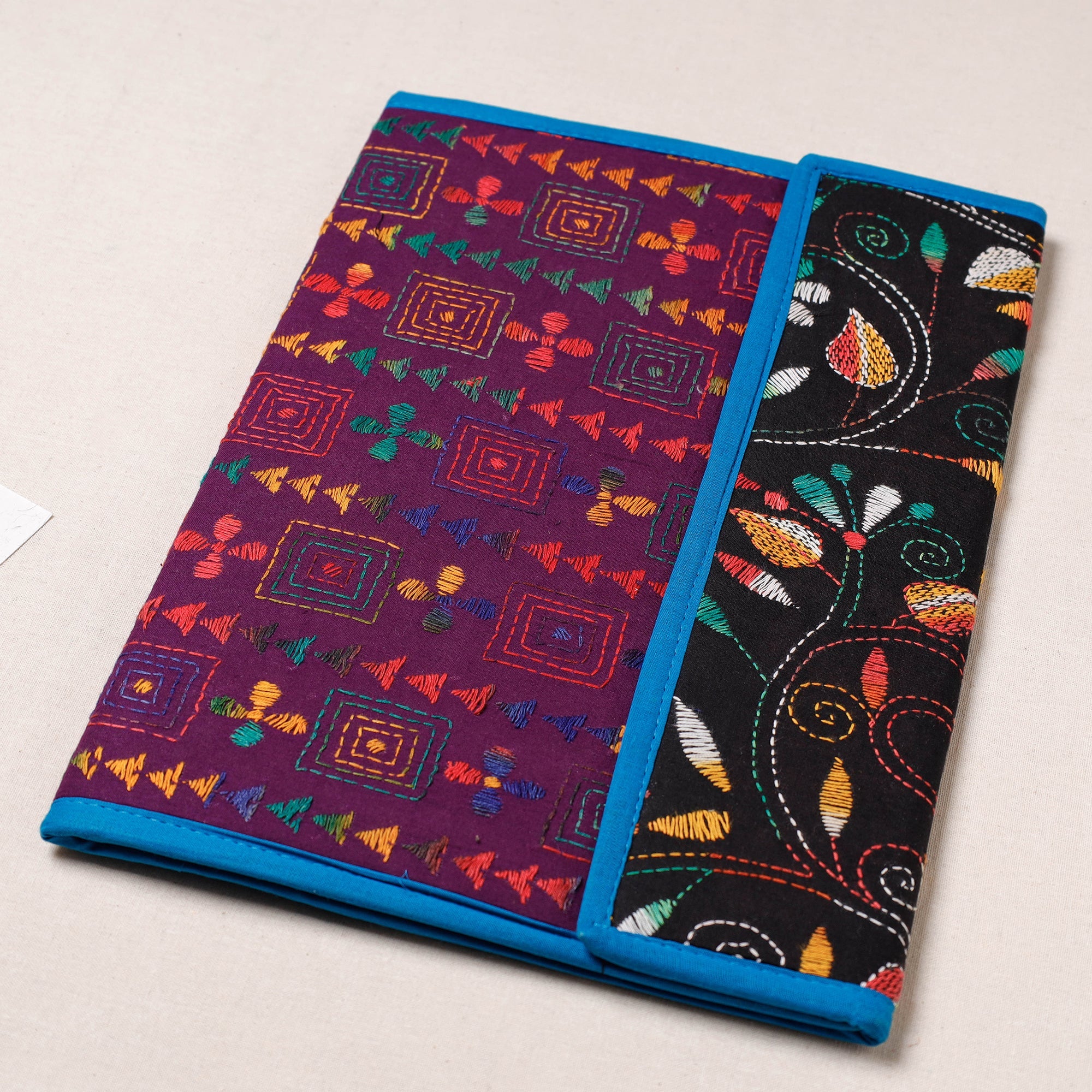 ASALKAAR Bengal Kantha Work Handcrafted File Folder - view 2