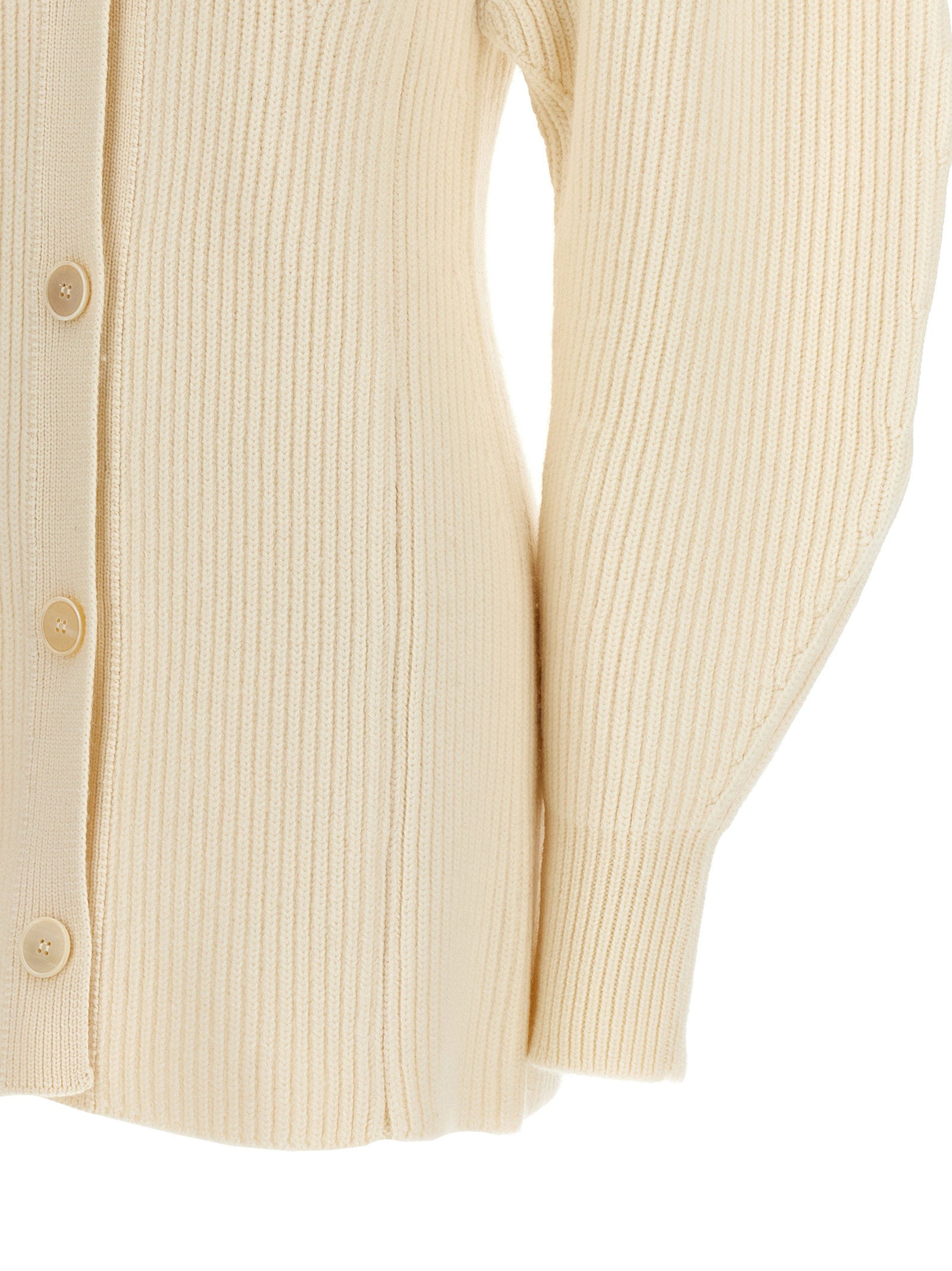 Jil Sander Ribbed Cardigan – 100% wool - view 4