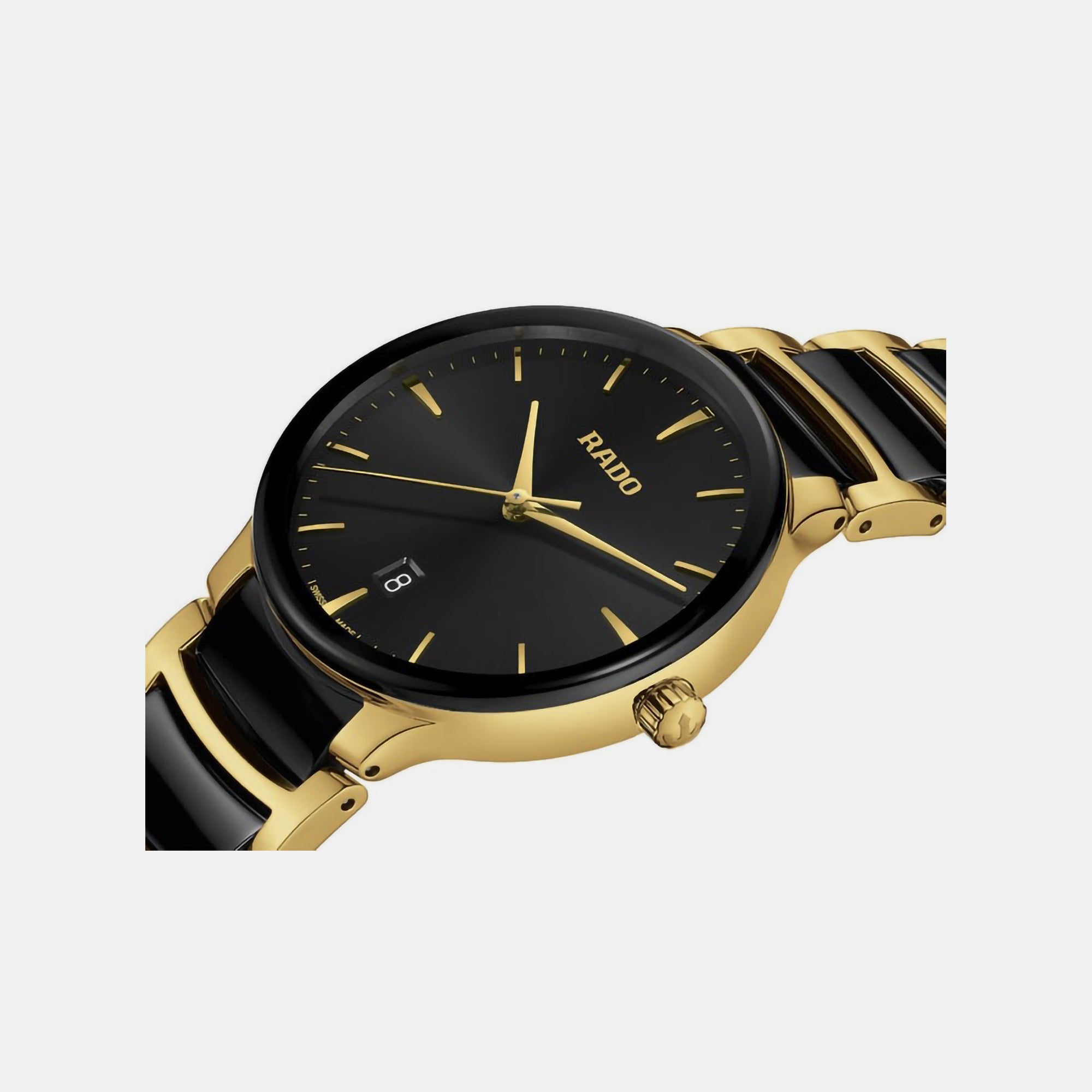 Rado Centrix Unisex Quartz Black Dial Chronograph Ceramic Watch R30022152 - view 2
