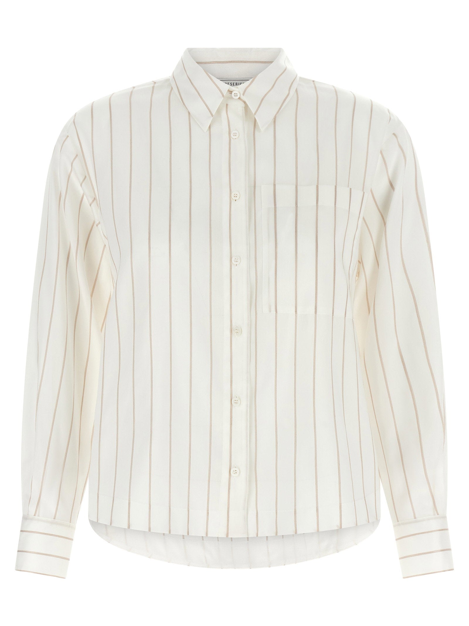 Peserico Striped Shirt – 88% lyocell 12% silk