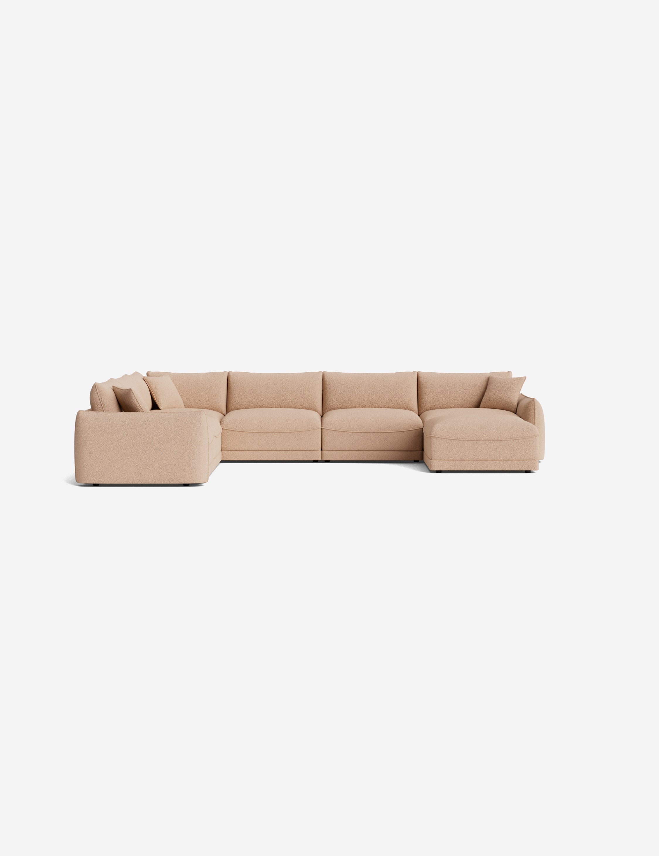 Lulu and Georgia Balmer Modular Corner Sectional Sofa With Ottoman - view 130