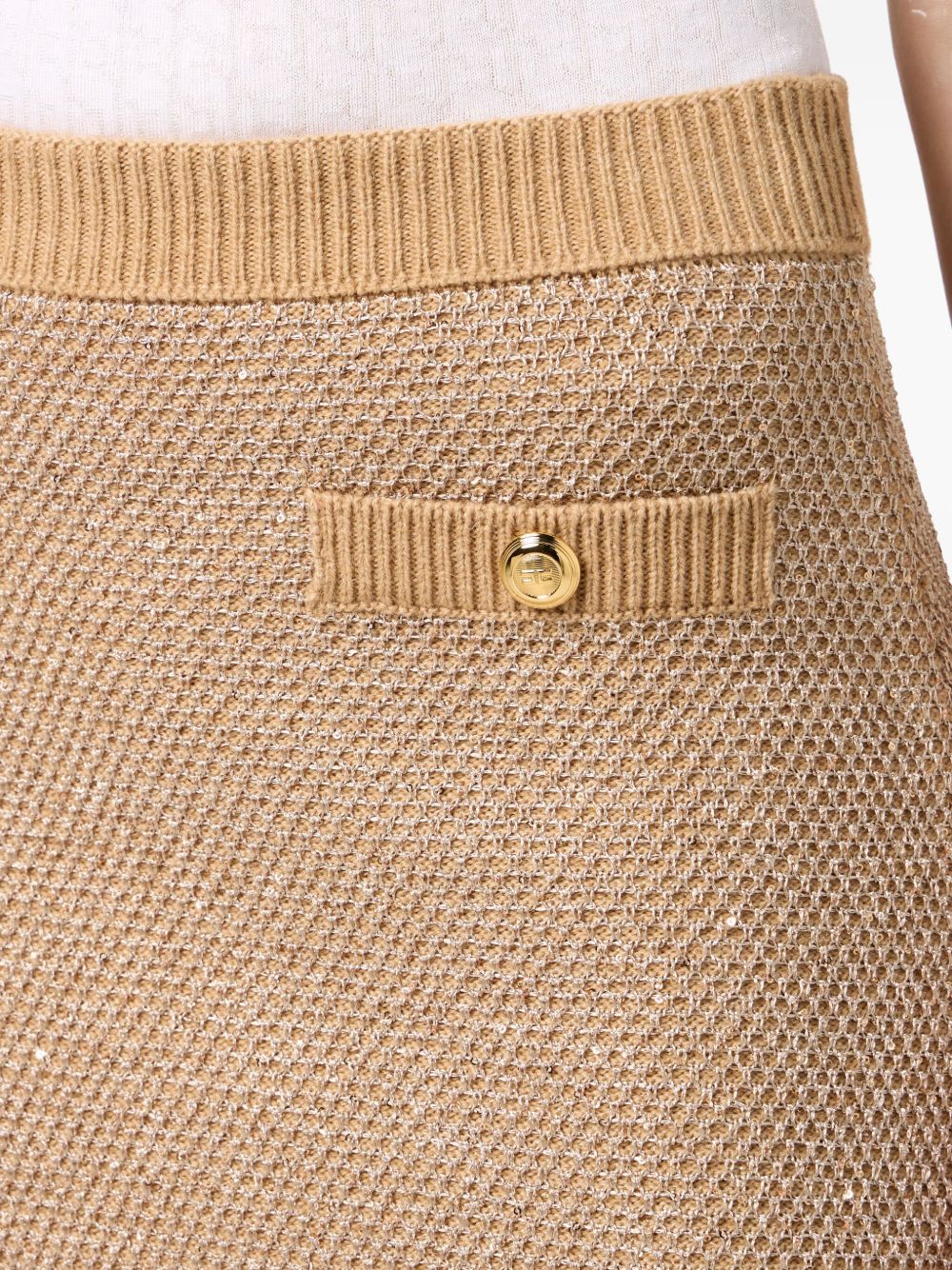Elisabetta Franchi Wool knitted skirt – 100%WO - view 4