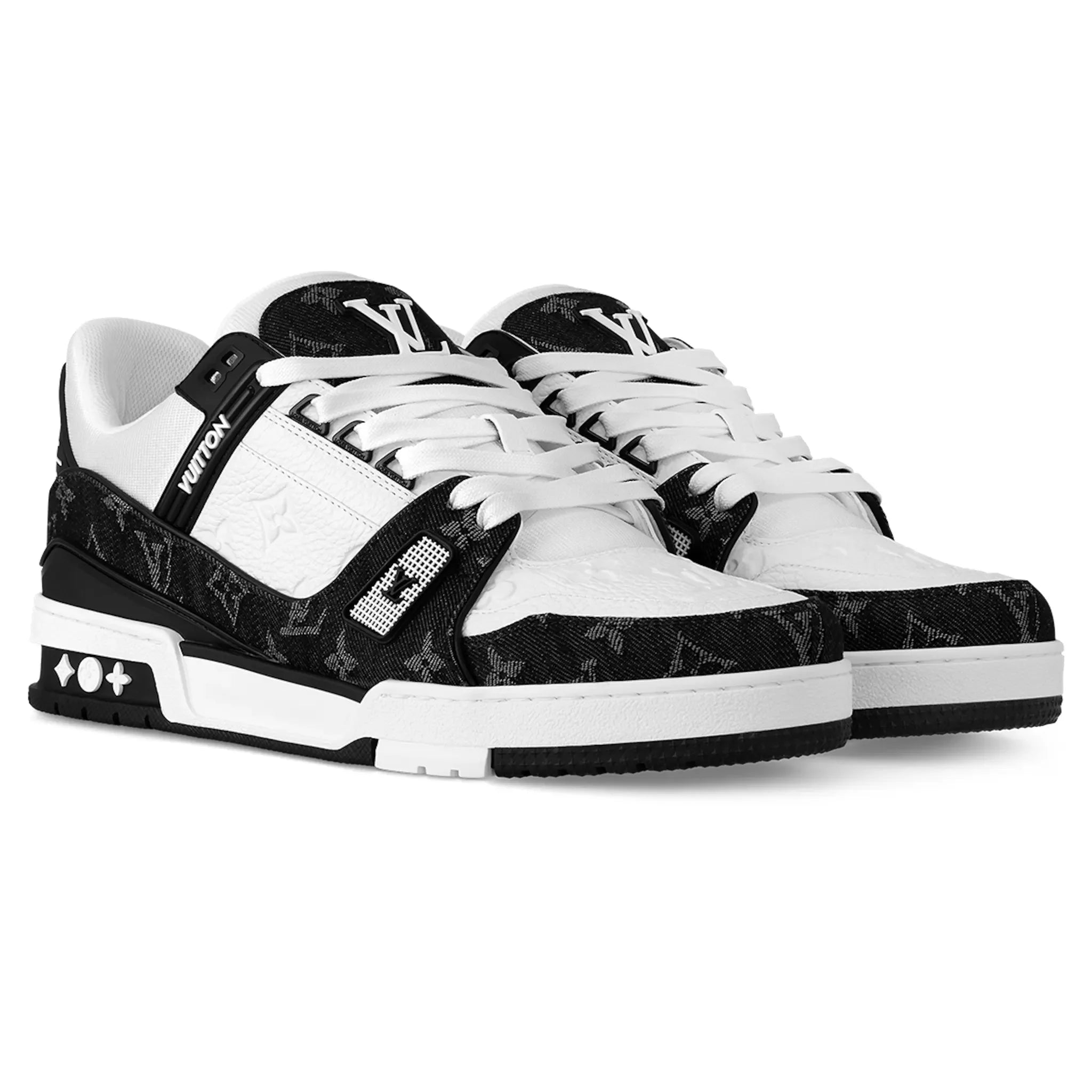Louis Vuitton LV Monogram Black Denim Sneaker - view 2