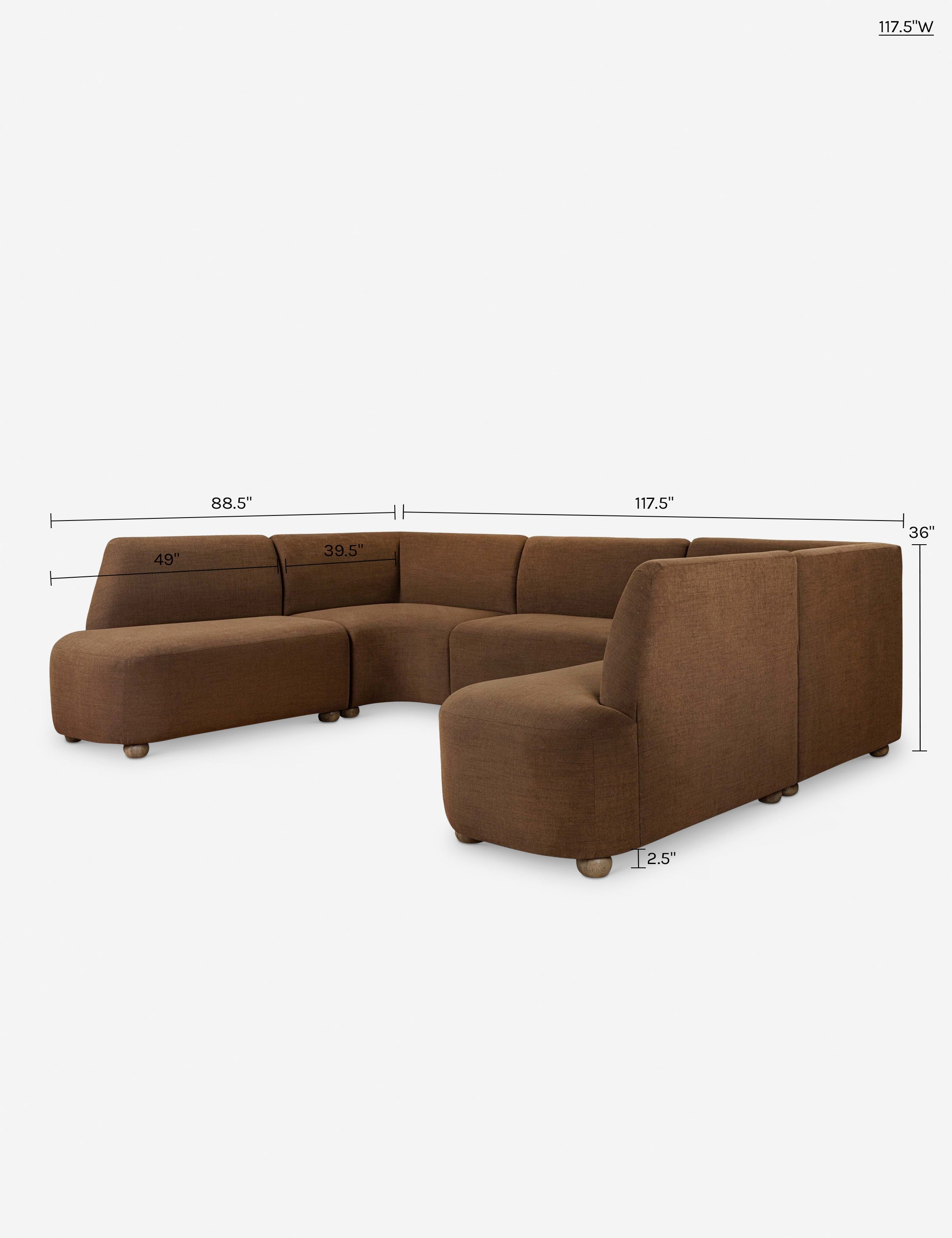 Lulu and Georgia Monique U-Shaped Dining Banquette - view 23