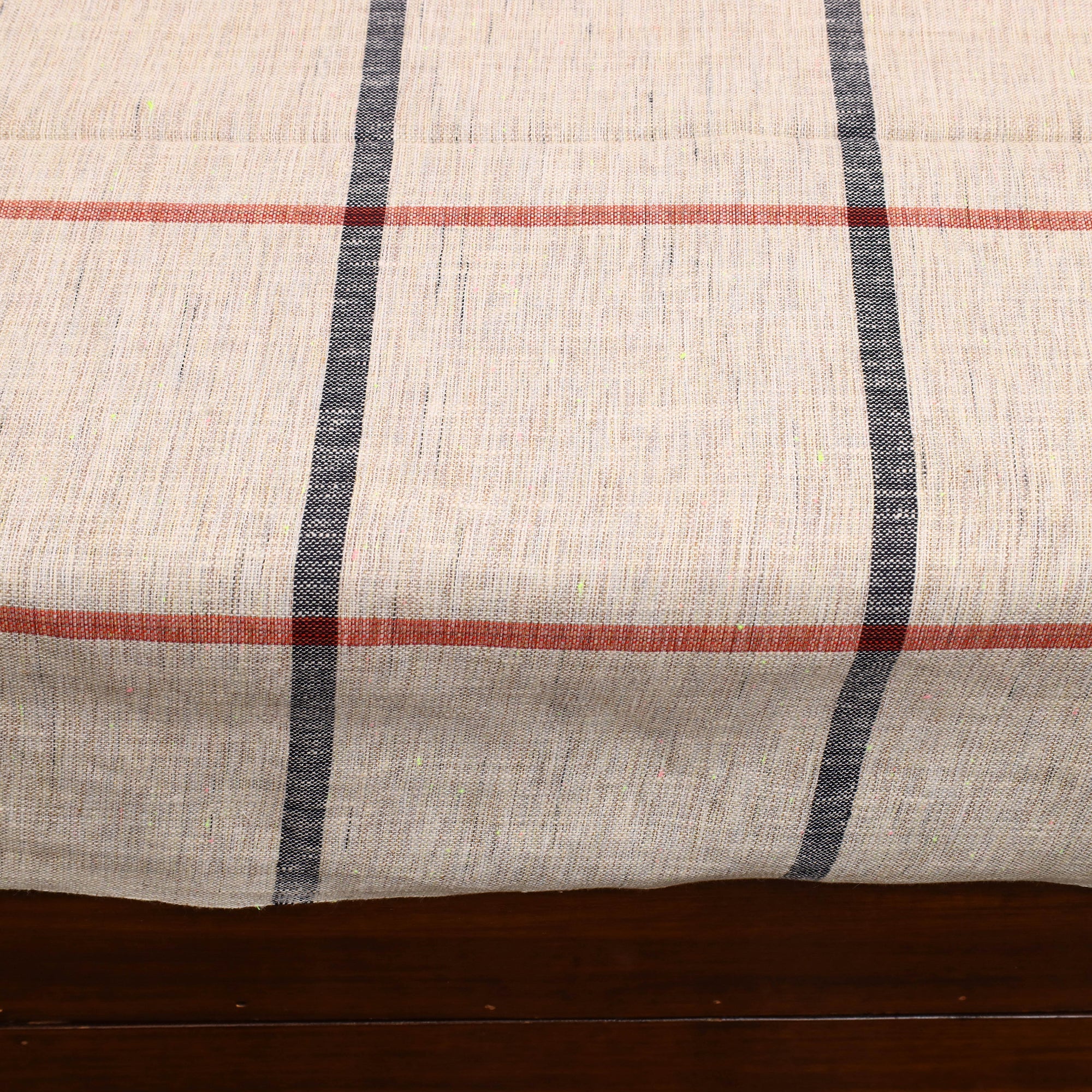 GWALIOR HANDLOOMS Beige - Plain Cotton Single Handloom Bed Cover (90 x 60 in) 78 - view 4
