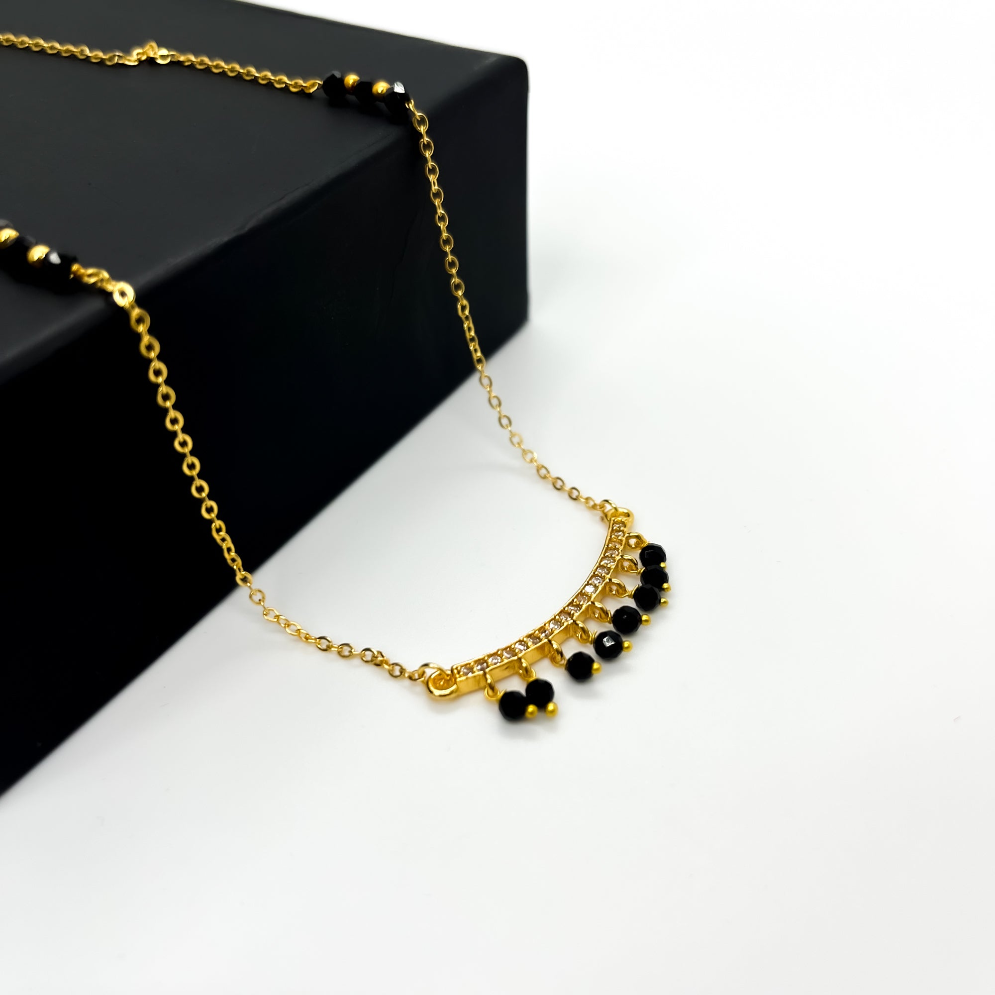 Branta Beautiful Diamond Mangalsutra For Women - view 2