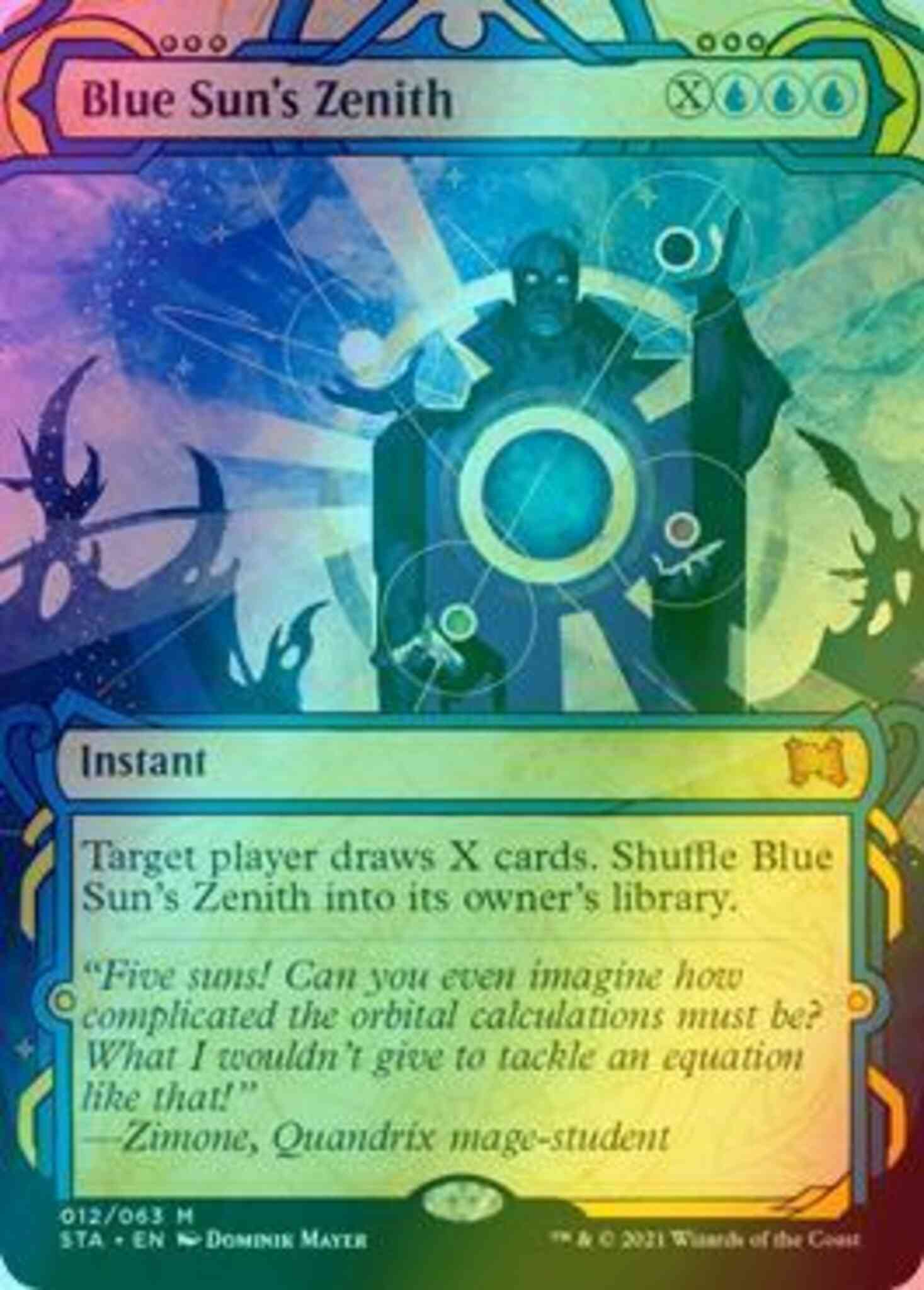 Zenith 12 strixhaven – Magic Blue Sun's Zenith [12] [Strixhaven Mystical Archive] [Foil]