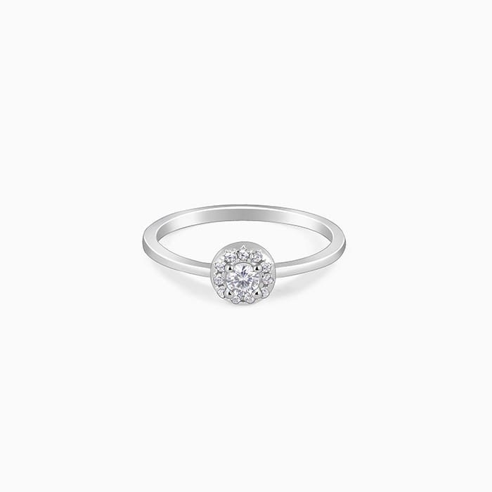 GIVA Jewellery Silver Zircon Nebula Ring