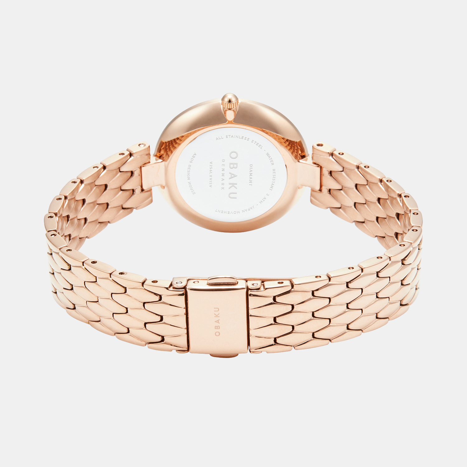 Obaku Diamant Fuchsia Women Quartz Silver Dial Analog Stainless Steel Watch V256LXVISV - view 4
