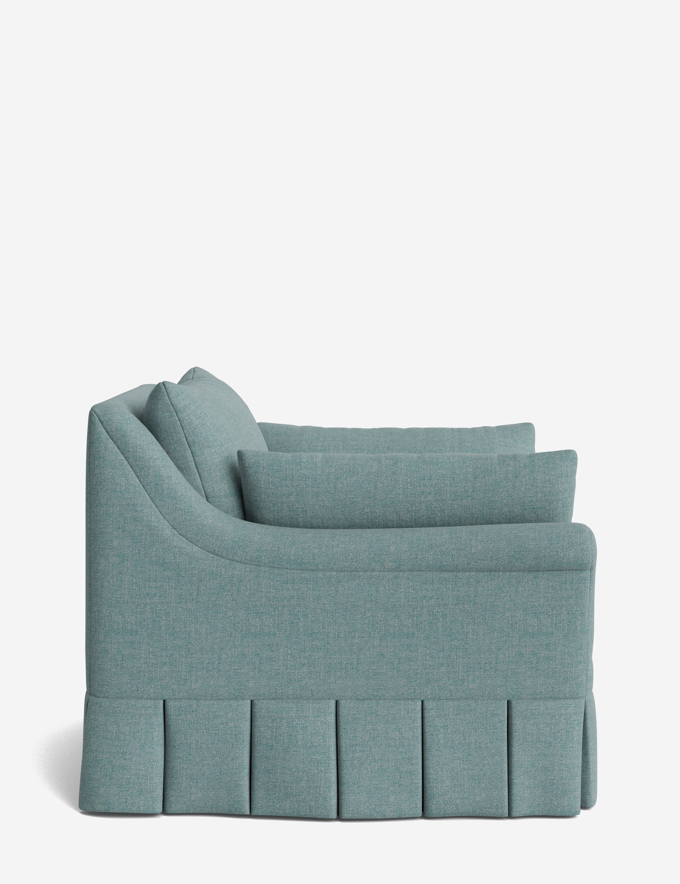 Lulu and Georgia Portola Rolled Arm Luxe Depth Pleated Chair - view 171