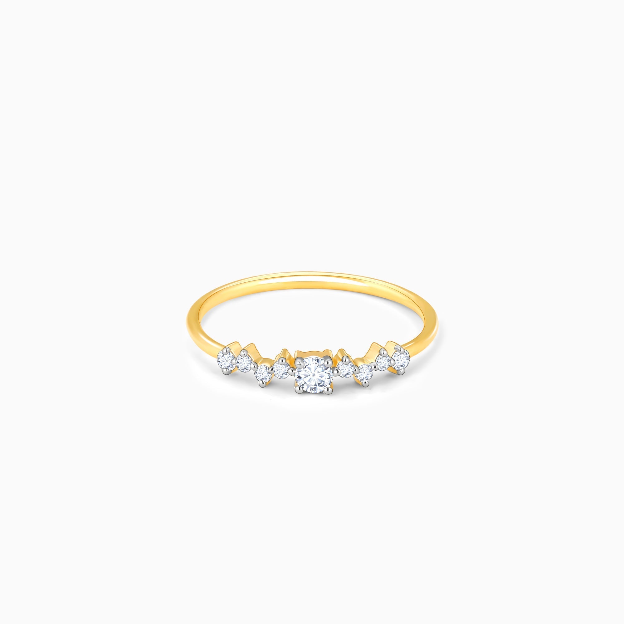 GIVA Jewellery Gold Enchanted Dream Diamond Ring
