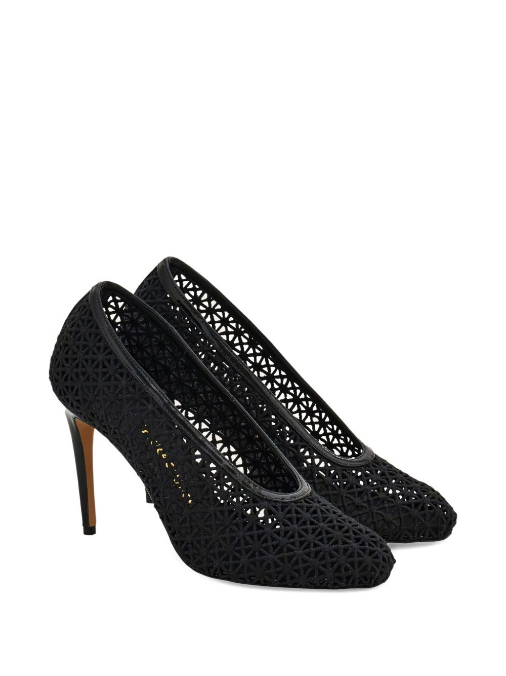 Ferragamo 90mm macramé pumps - view 2