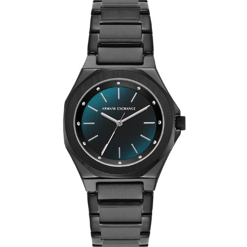 Andrea black blue – Armani Exchange Andrea Black & Blue Dial Women 34mm