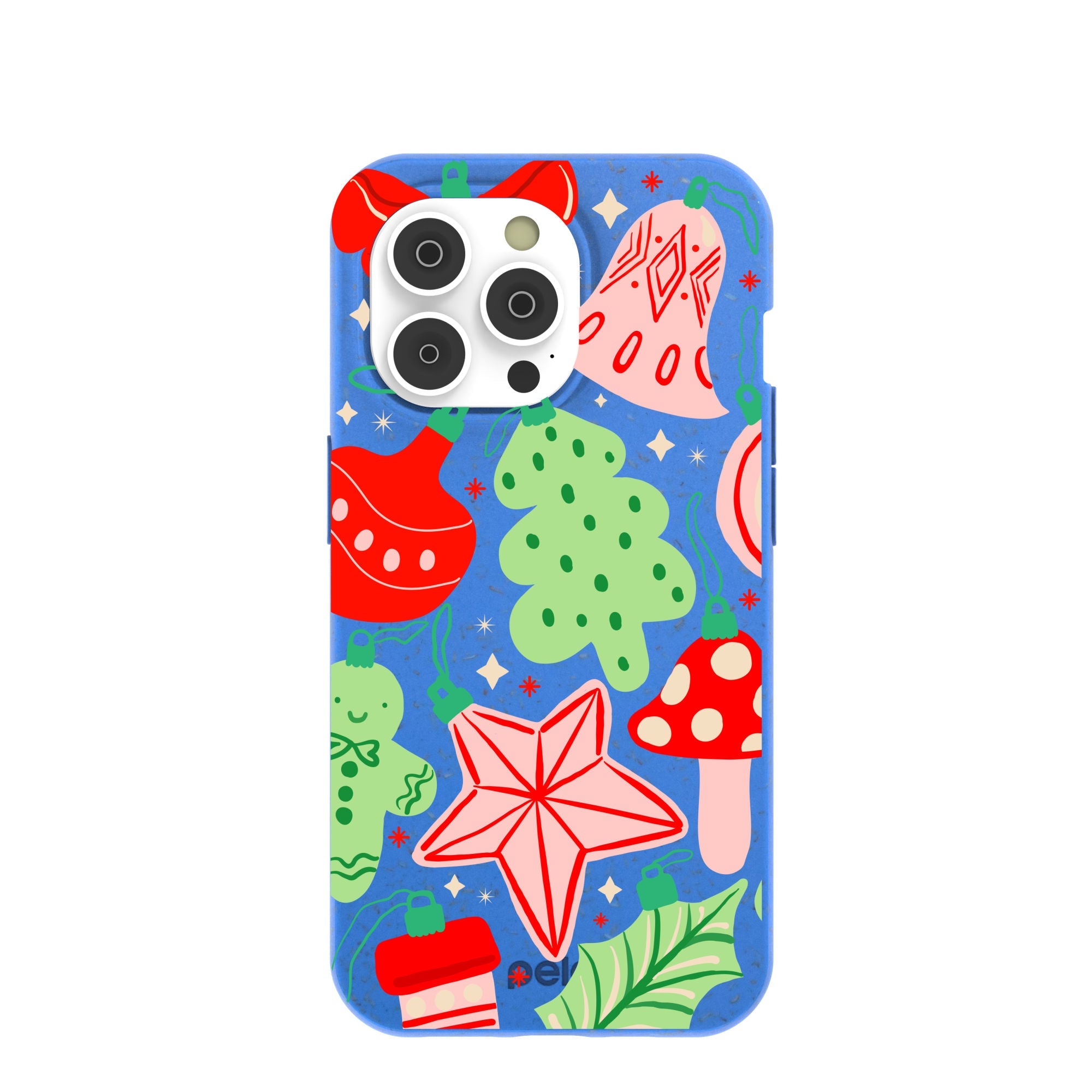 BlackTree Electric Blue Festive Flair iPhone 14 Pro Case