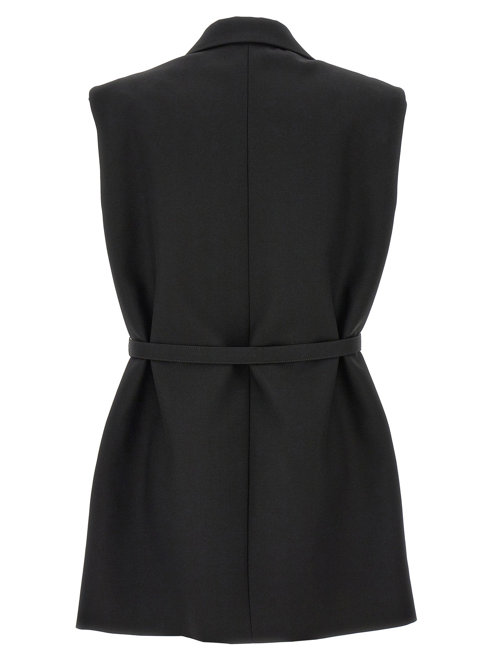 Jil Sander Belt Wool Vest – 100% wool - view 2