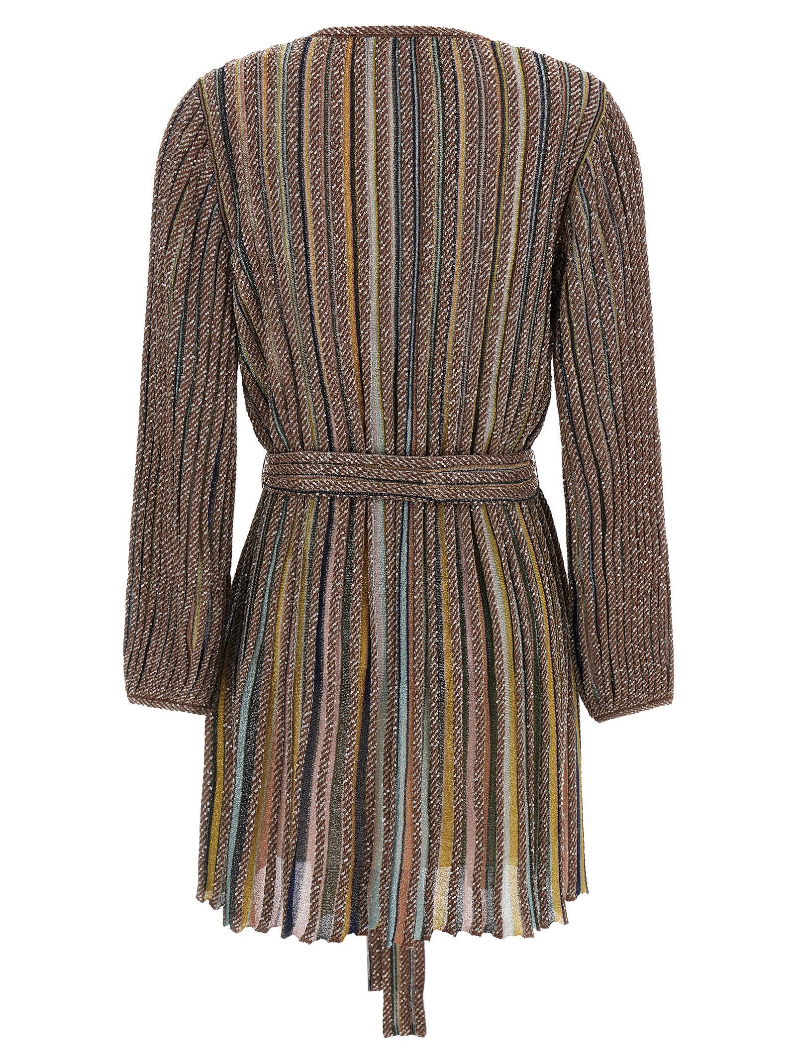 Missoni V-neck And Belt Dress – 58% vi, 25% pa, 17% me - view 2