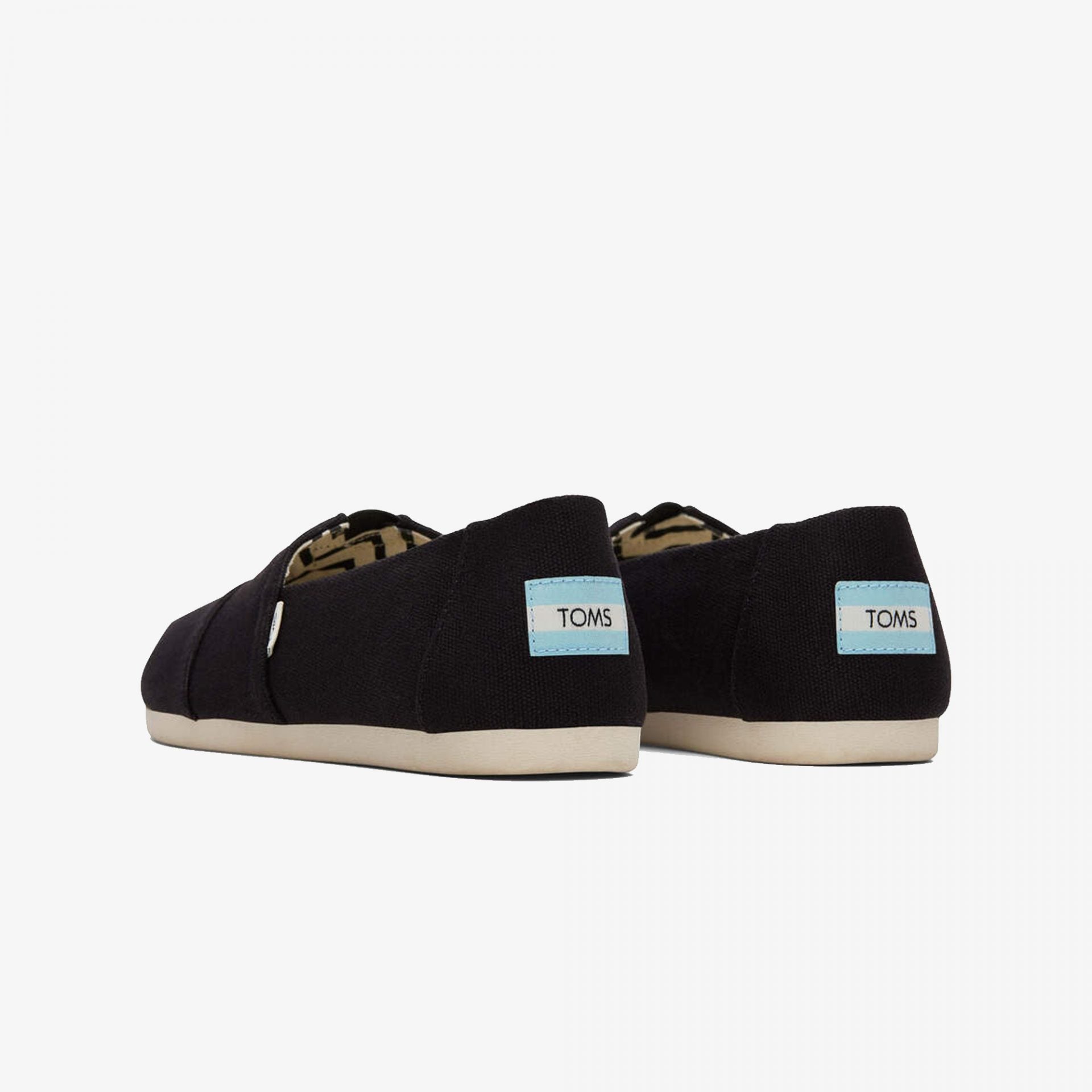 Toms | ALPARGATA RECYCLED COTTON CANVAS { JET BLACK - view 2