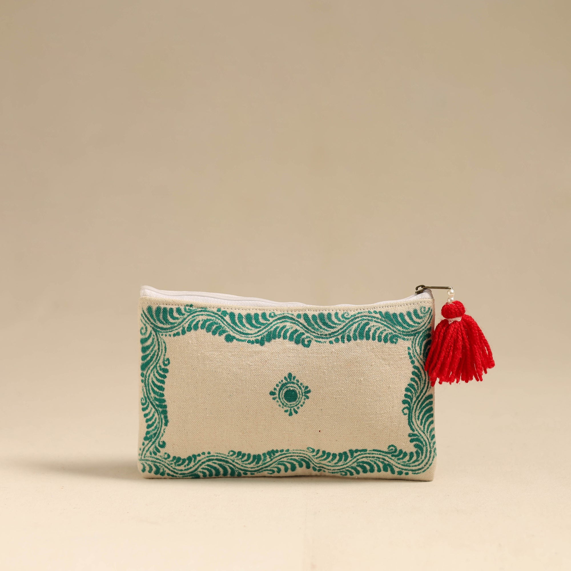 ITOKRI CRAFTS INITIATIVE Beige - Pattachitra Handpainted Wallet from Odisha 18