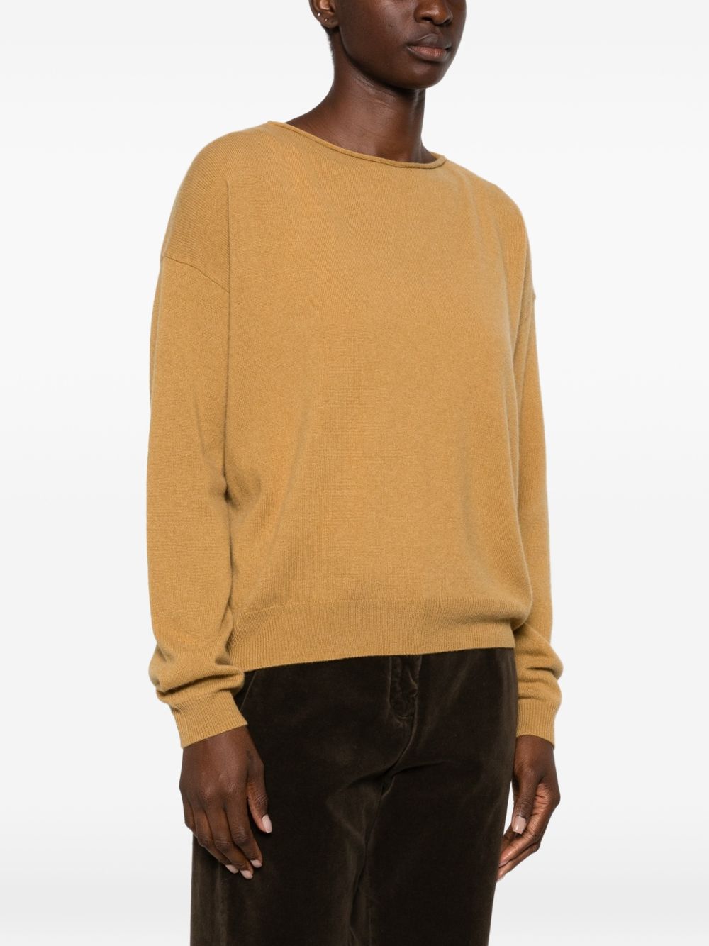 CT PLAGE Sweaters YELLOW – 100% Cashmere - view 2