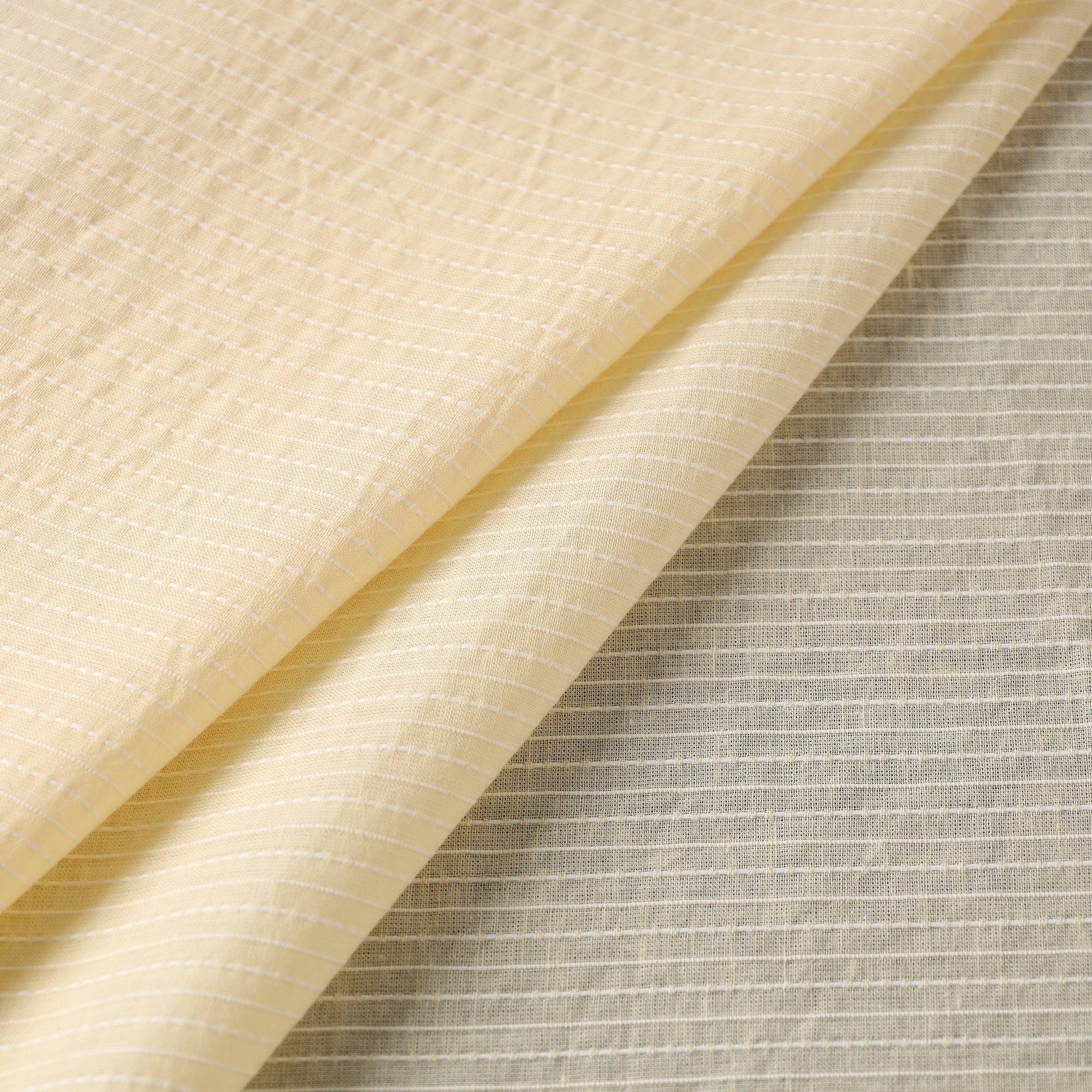ITOKRI CRAFTS INITIATIVE Beige - Prewashed Running Stitch Cotton Fabric 02 - view 2