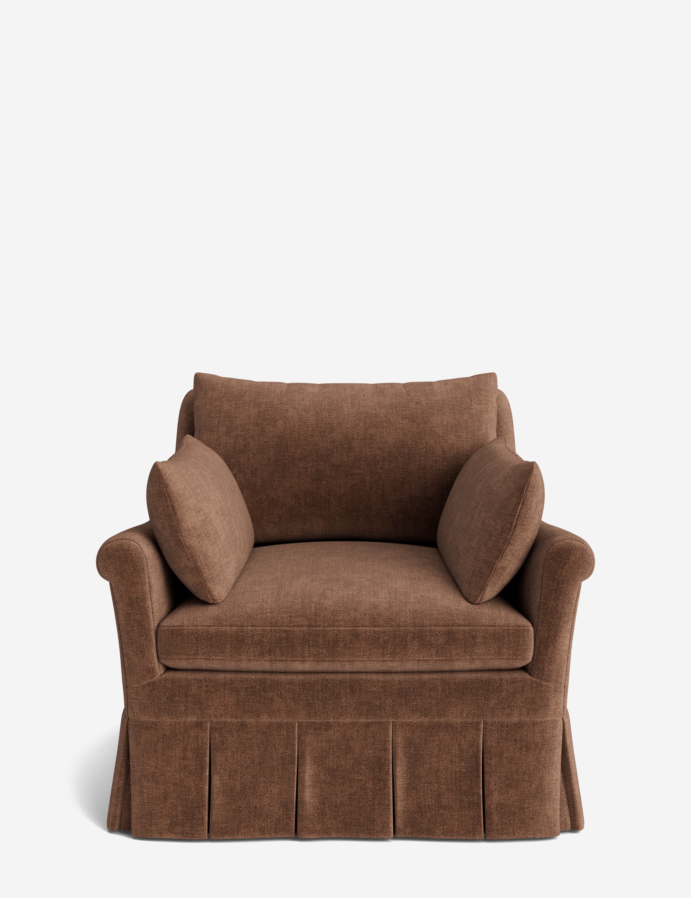 Lulu and Georgia Portola Rolled Arm Luxe Depth Pleated Chair - view 6