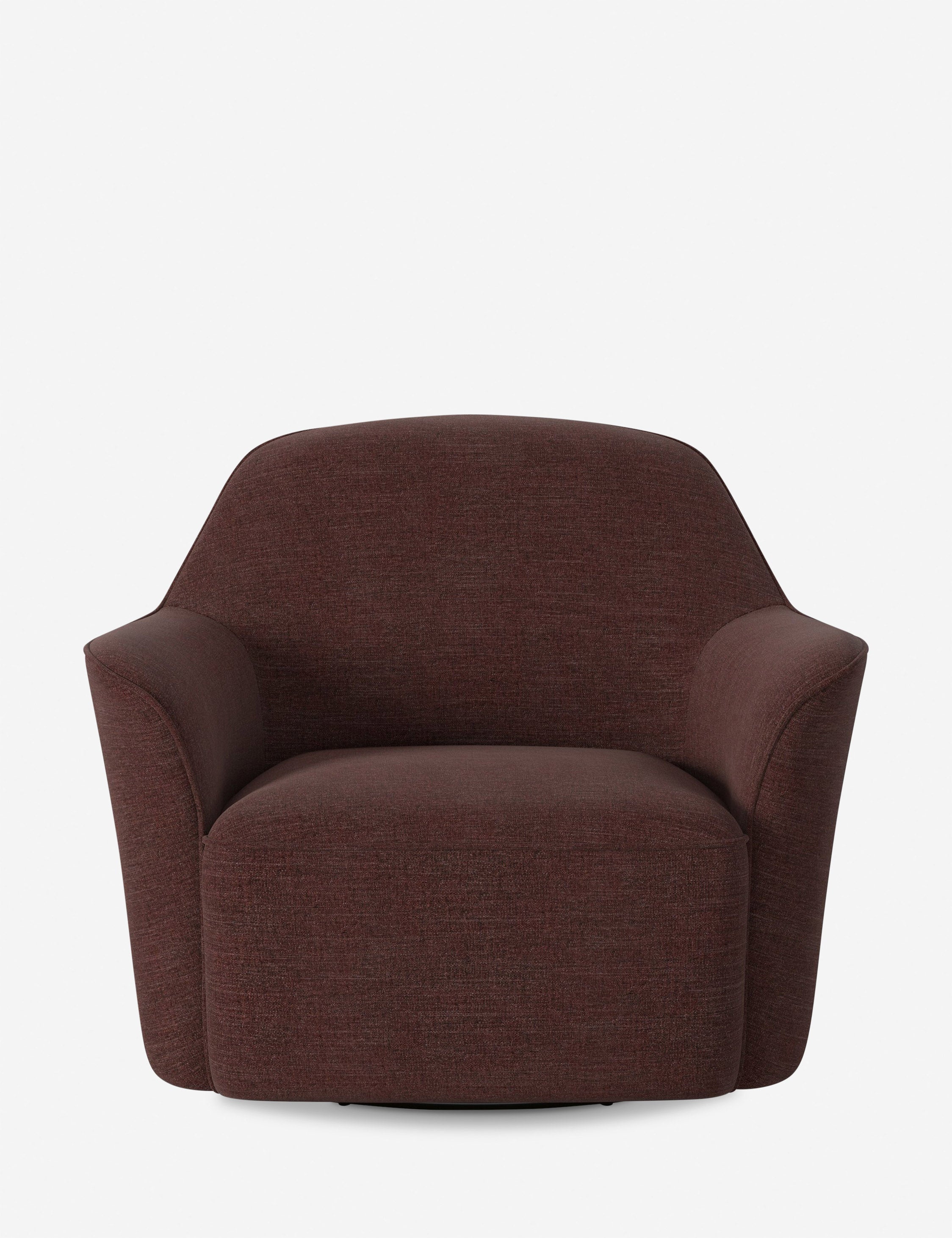 Lulu and Georgia Dawsey Swivel Chair – Plum