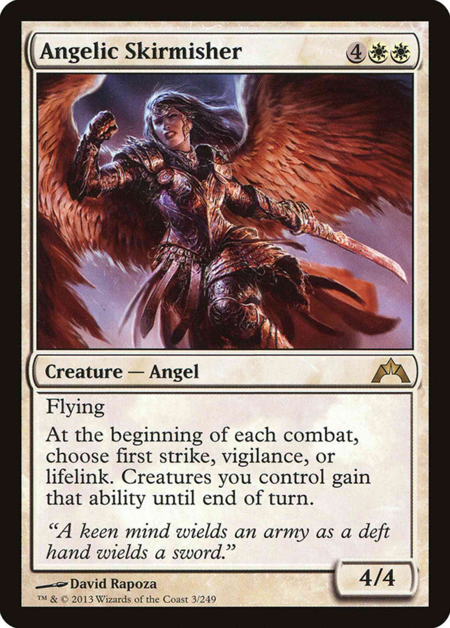Angelic skirmisher 3 – Magic Angelic Skirmisher [3] [Gatecrash] [Non-Foil]