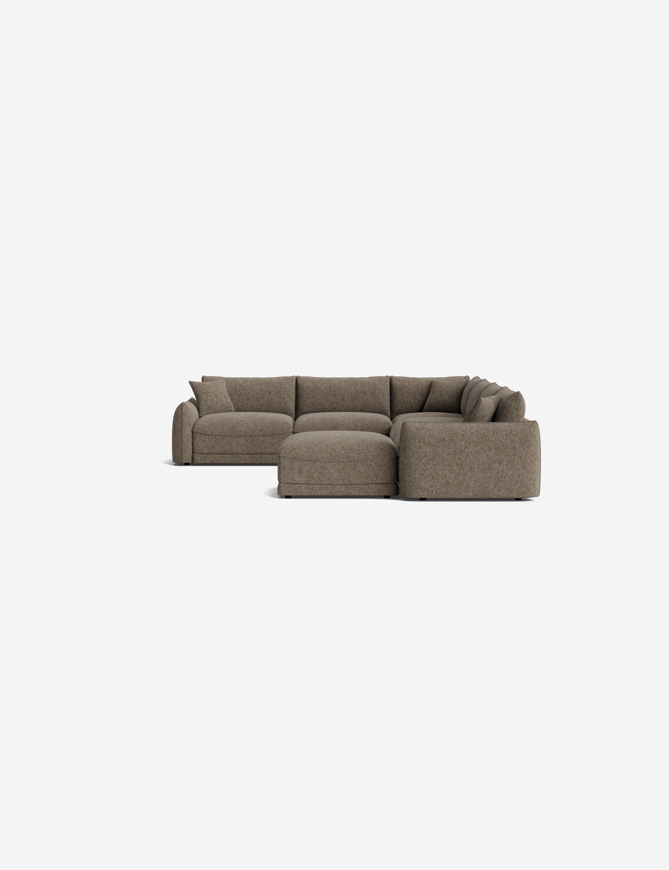 Lulu and Georgia Balmer Modular Corner Sectional Sofa With Ottoman - view 107