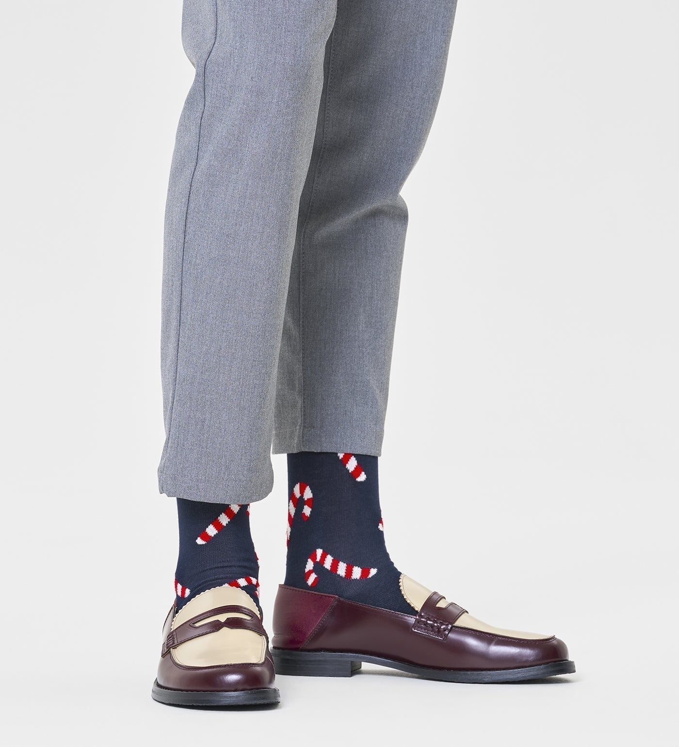 Happy Socks Unisex Candy Cane Crew Length Socks for Women and Men - view 4