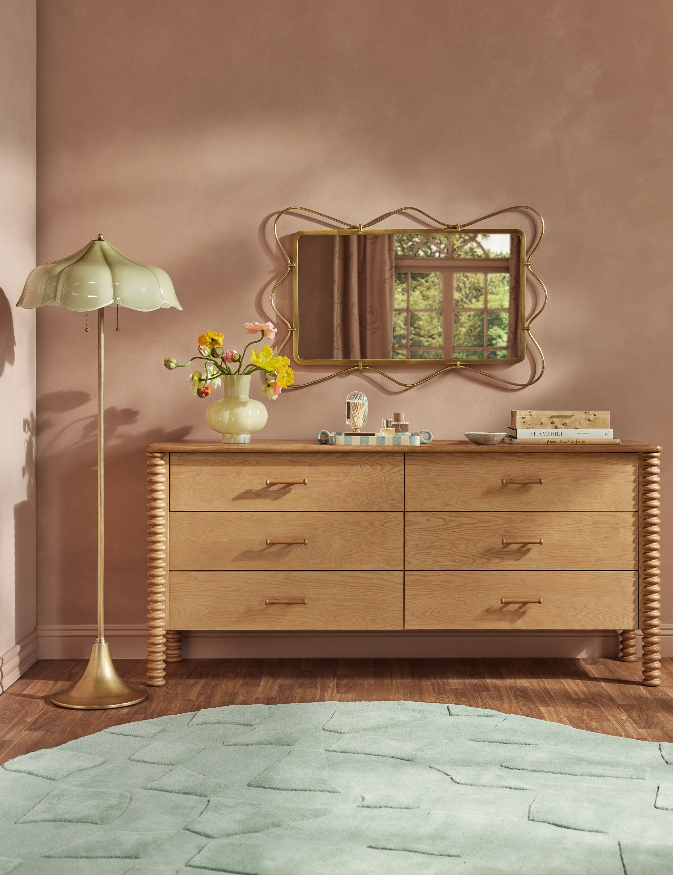 Lulu and Georgia Shersby Mirror – Gold - view 2